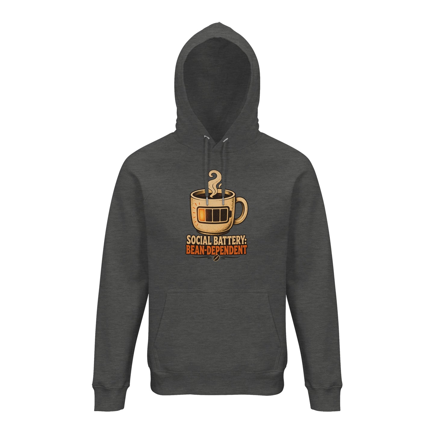 Social Battery: Bean-Dependent Graphic Hoodie — product view 5