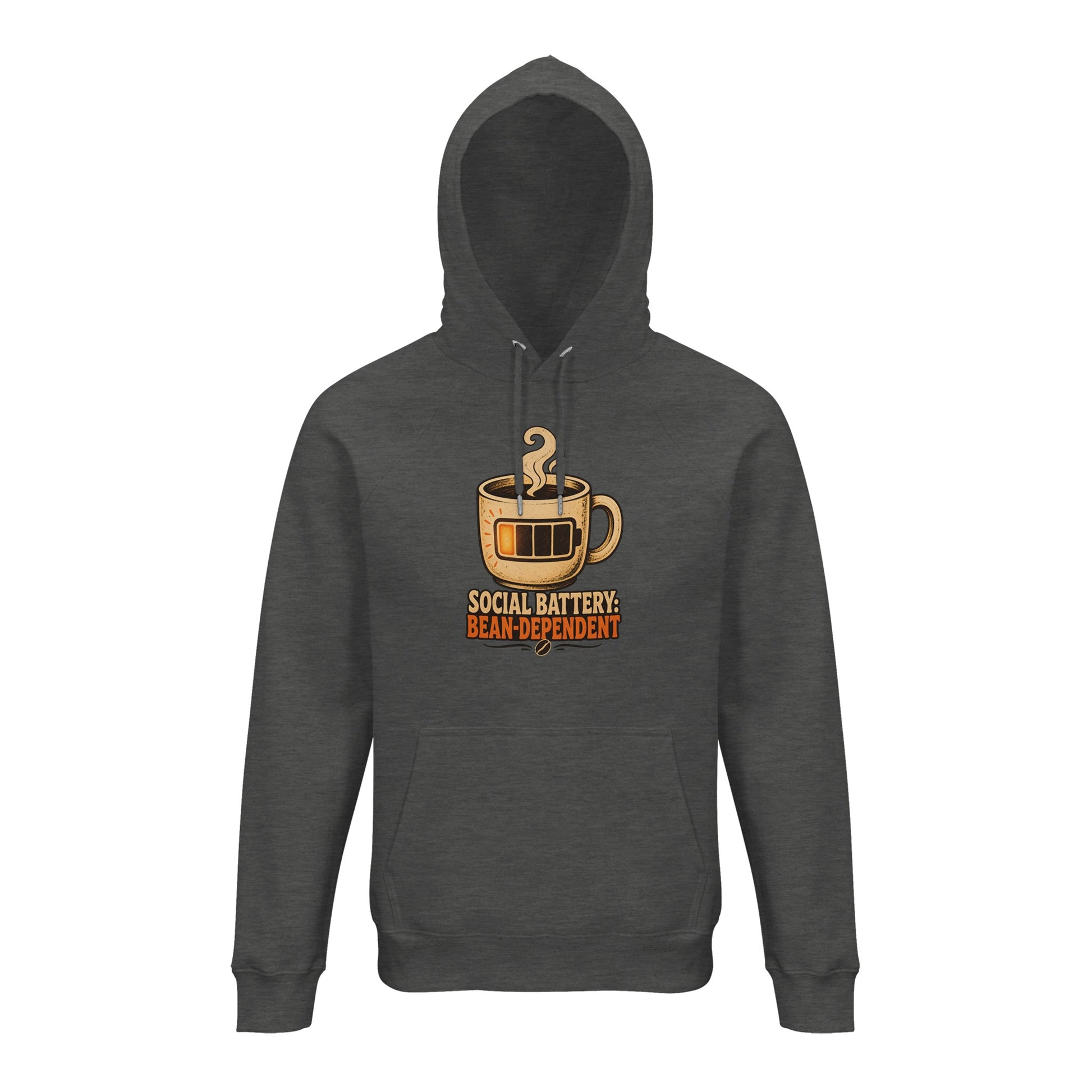 Social Battery: Bean-Dependent Graphic Hoodie — product view 5