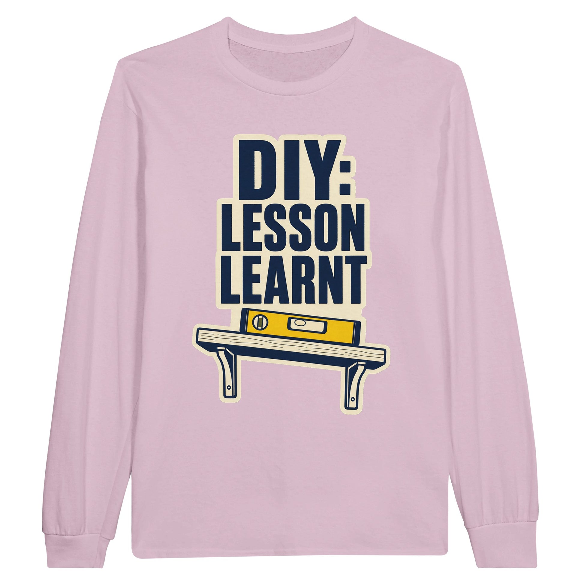DIY: Lesson Learnt Wonky Shelf Graphic Long-Sleeve T-shirt — product view 6
