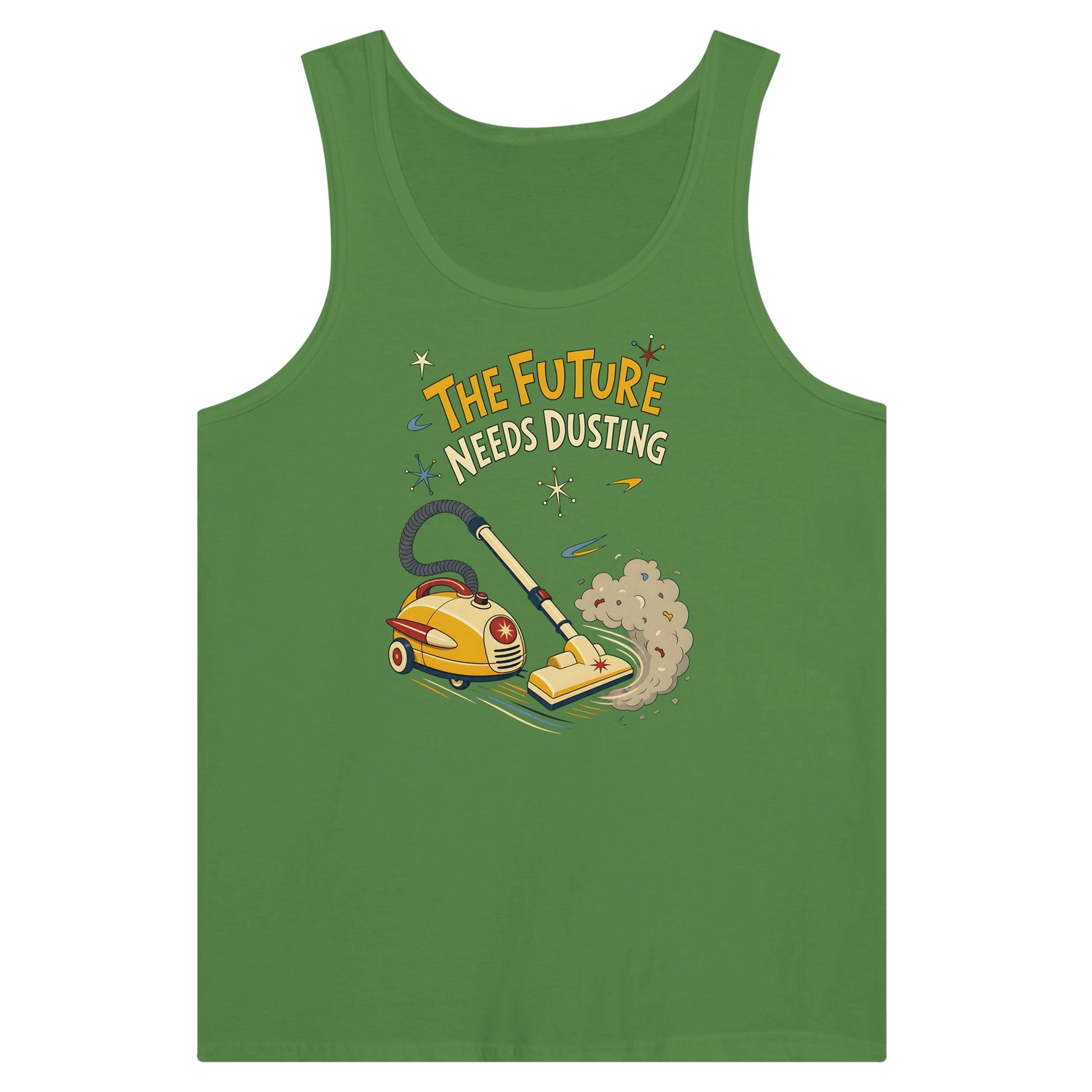The Future Needs Dusting Premium Unisex Tank Top — product view 13