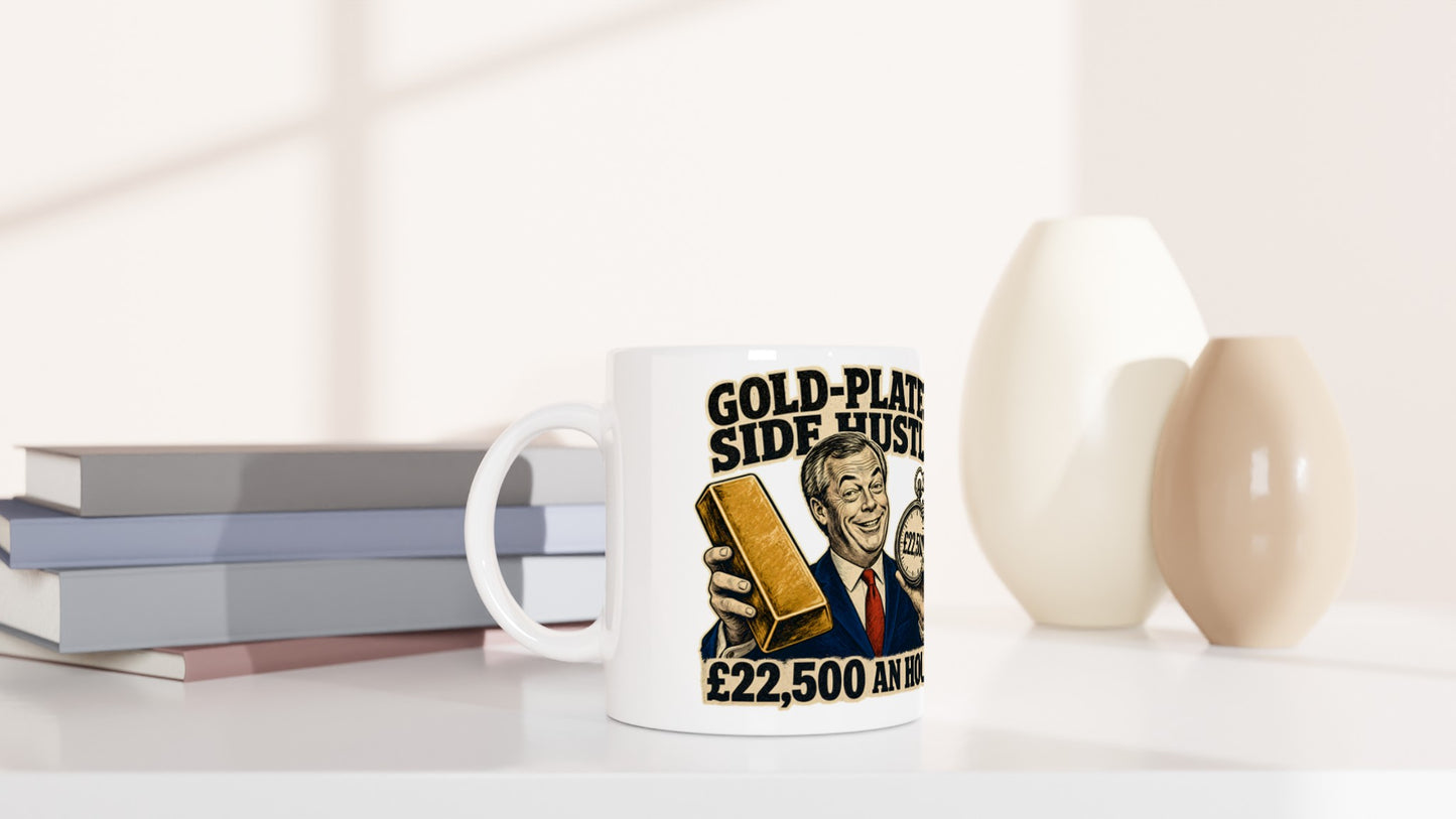 Gold-Plated Side Hustle £22,500 an Hour Mug — product view 5