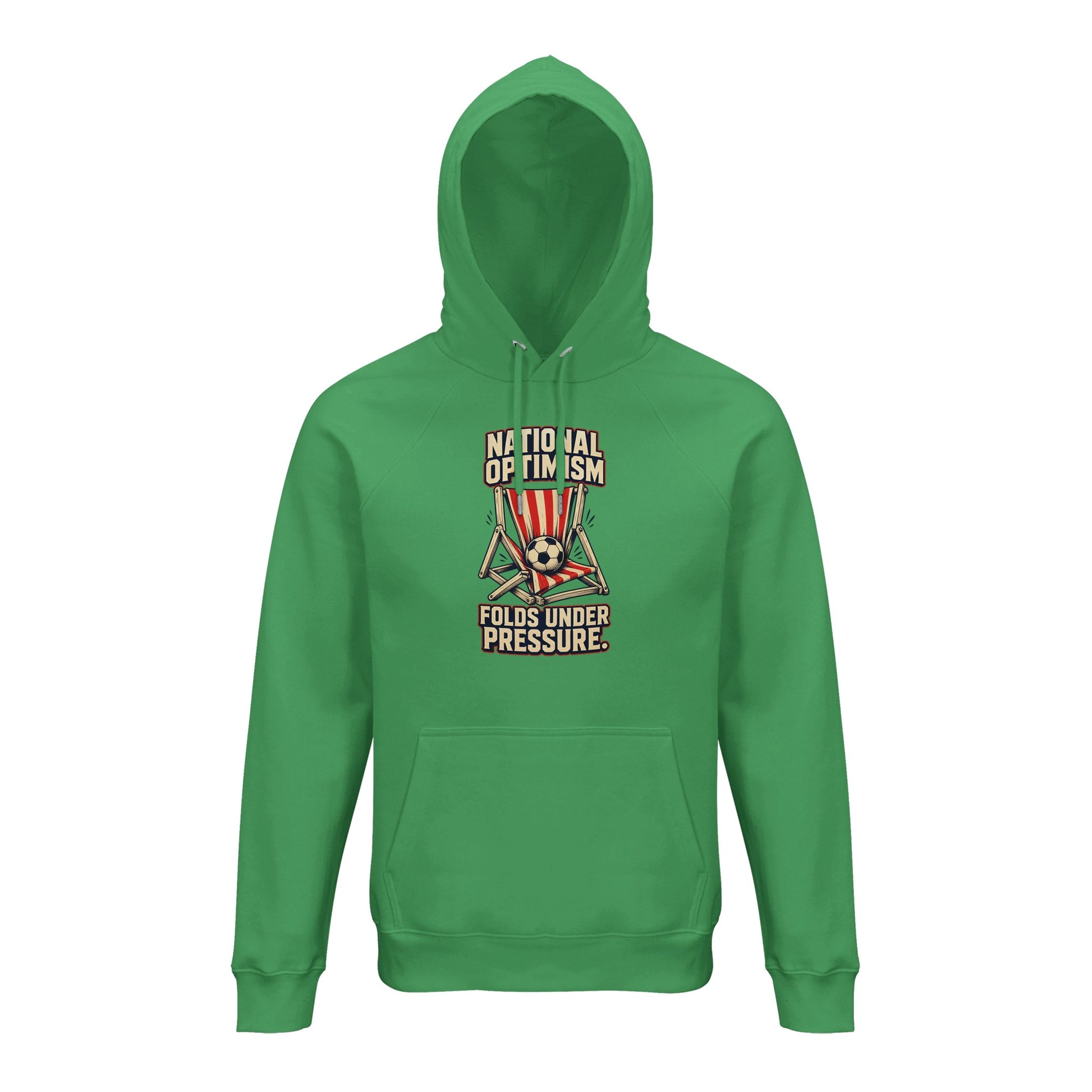 National Optimism Folds Under Pressure Football Hoodie — product view 6