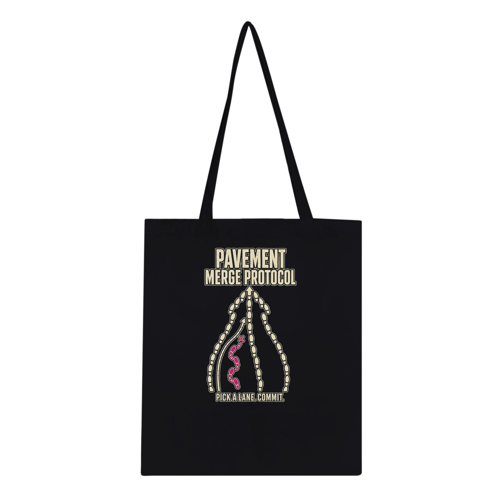 Pavement Merge Protocol — Pick a Lane Tote Bag — product view 4