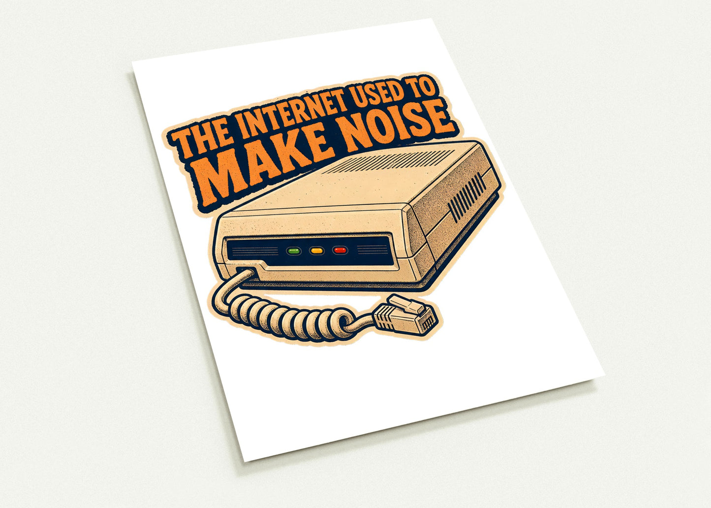 The Internet Used to Make Noise Retro Tech Graphic Postcard Pack — product view 2