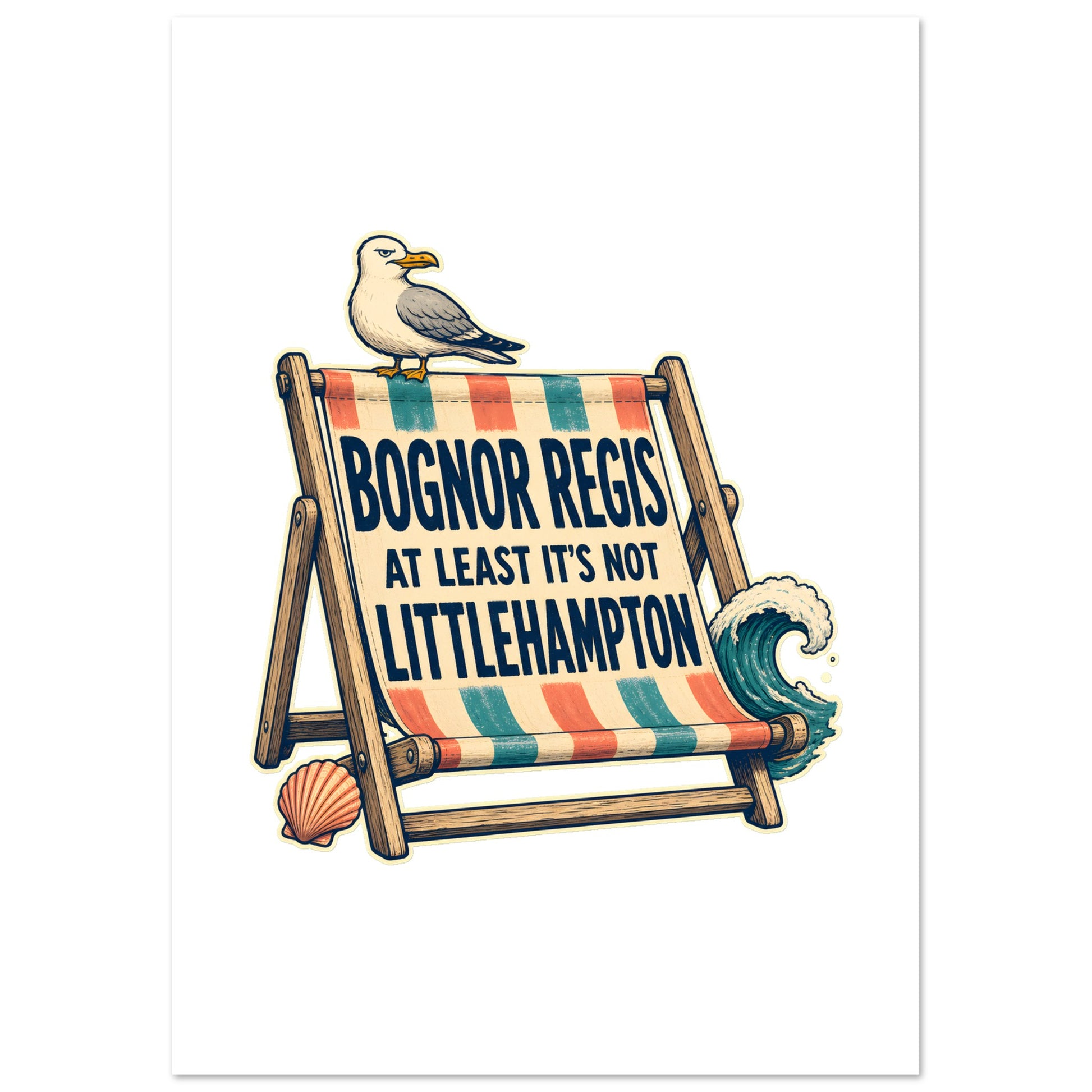 Bognor Regis — At Least It's Not Littlehampton Poster — product view 2