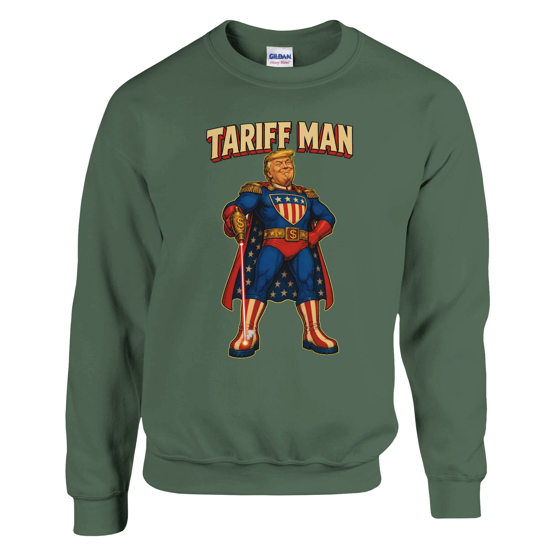 Tariff Man – Self-Shot Satire Sweatshirt — product view 8