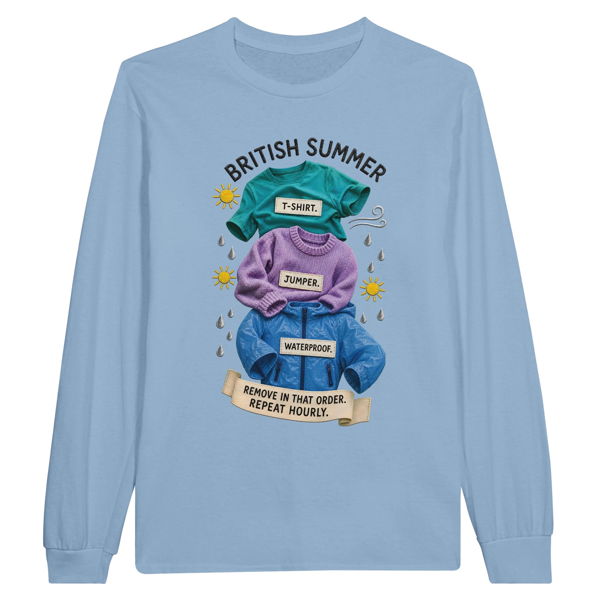 British Summer: Repeat Layers Hourly Long-Sleeve T-shirt — product view 8