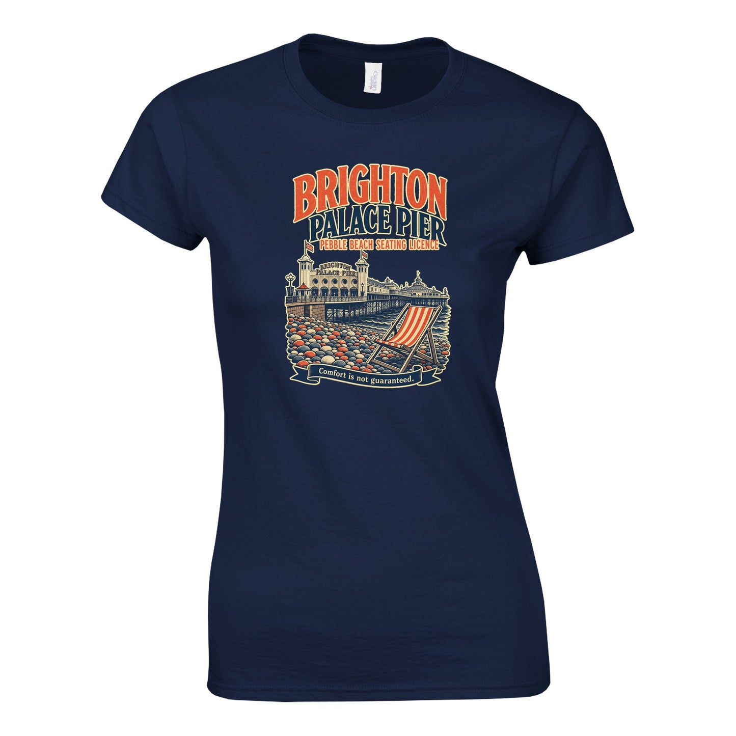 Brighton Pebble Beach Seating Licence Women's T-shirt — product view 7