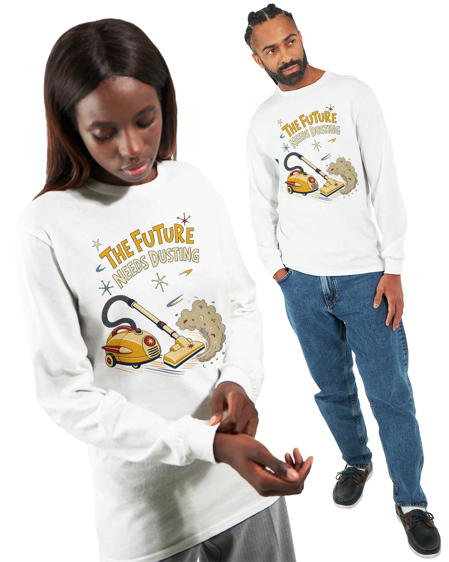 The Future Needs Dusting Long-Sleeve T-shirt — product view 15