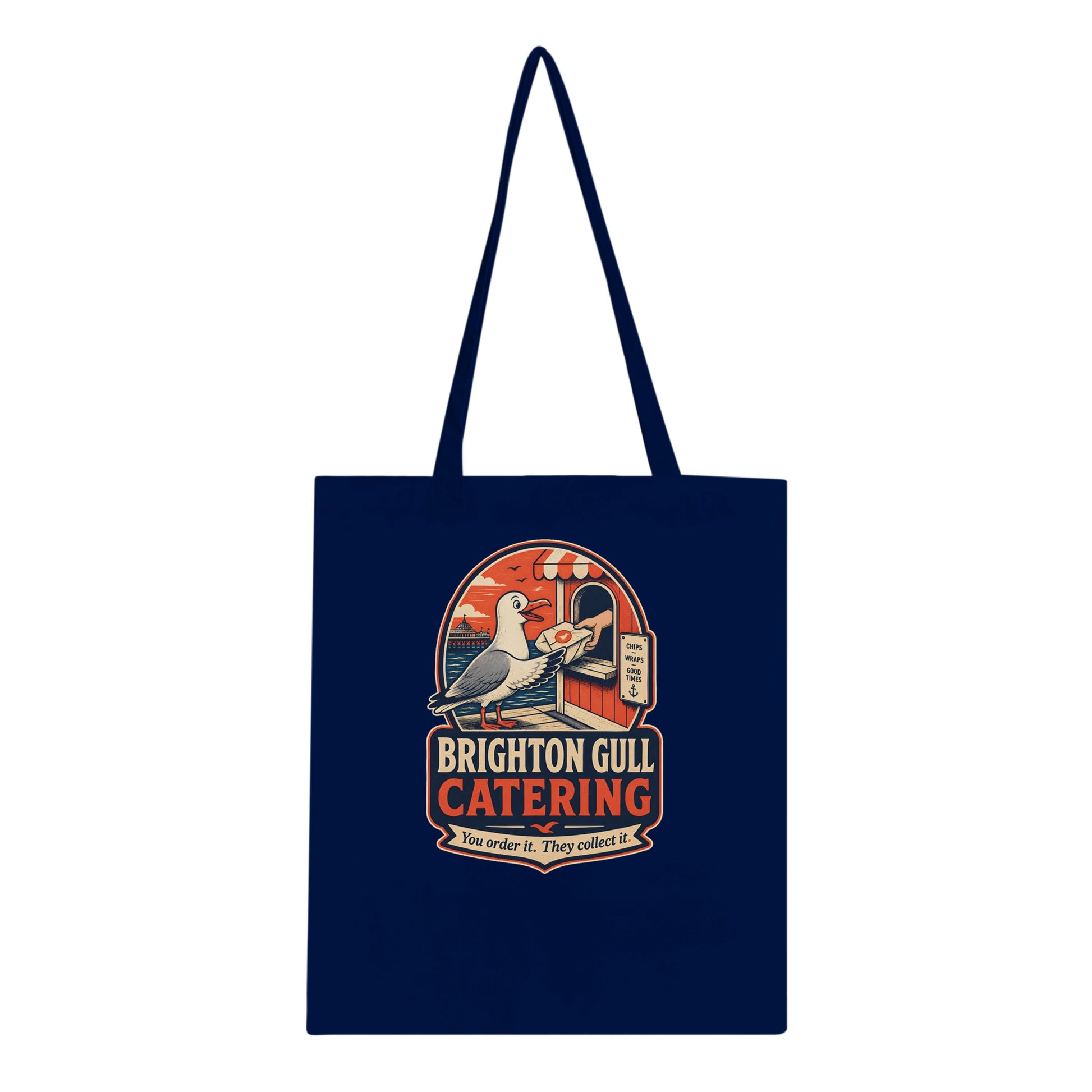 Brighton Gull Catering — Illustrated Tote Bag — product view 3