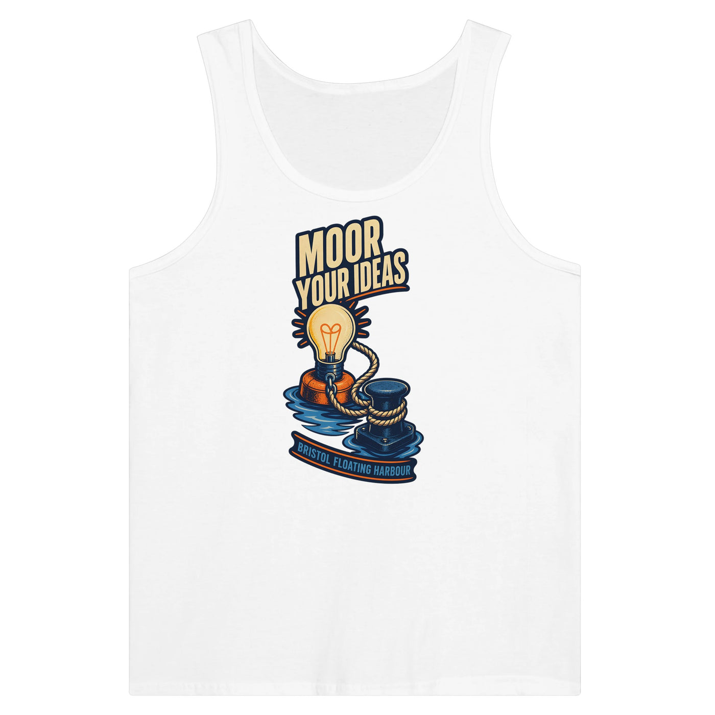 Moor Your Ideas – Bristol Floating Harbour Premium Unisex Tank Top