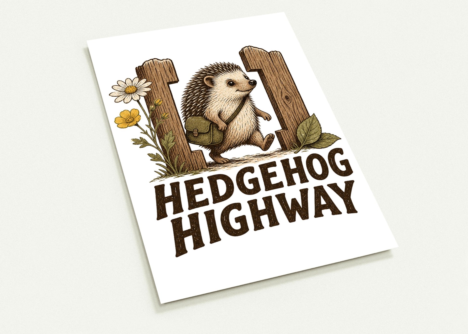Hedgehog Highway Garden Graphic Postcard Pack — product view 1