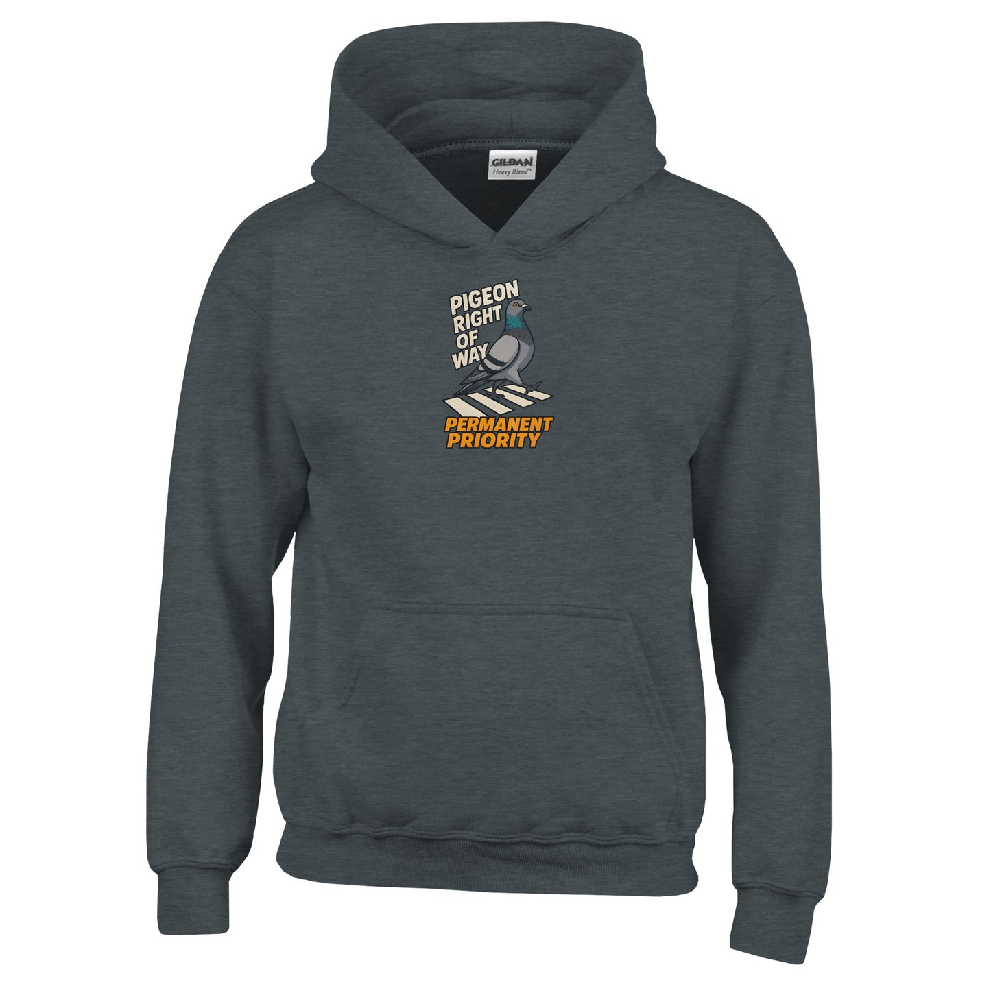 Pigeon Right of Way Kids' Hoodie — product view 9