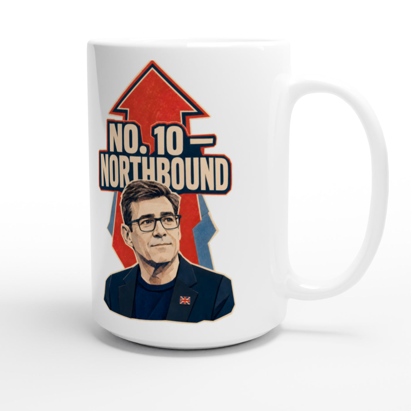No. 10 — Northbound Andy Burnham Political Satire Large Mug