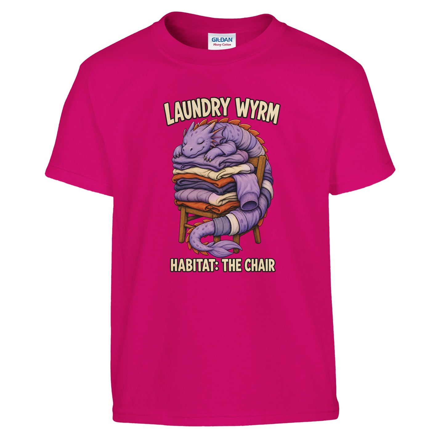 Laundry Wyrm – Habitat: The Chair Kids' T-shirt — product view 11