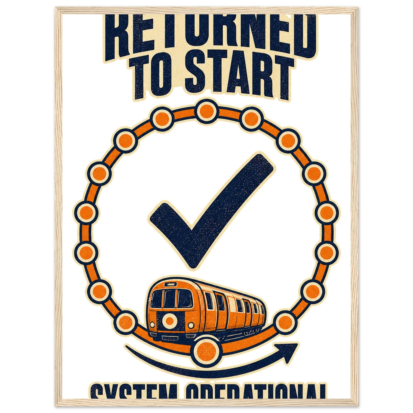 Glasgow Subway: System Operational Framed Wall Art — product view 9
