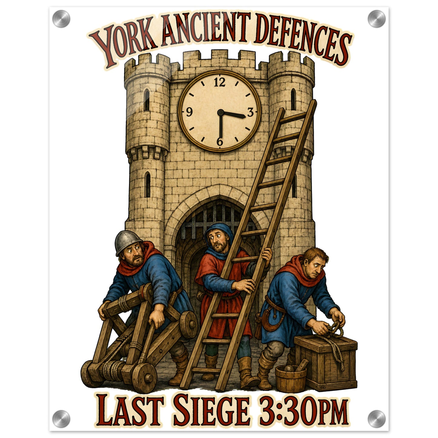 York Ancient Defences – Last Siege 3:30pm Acrylic Print — product view 2