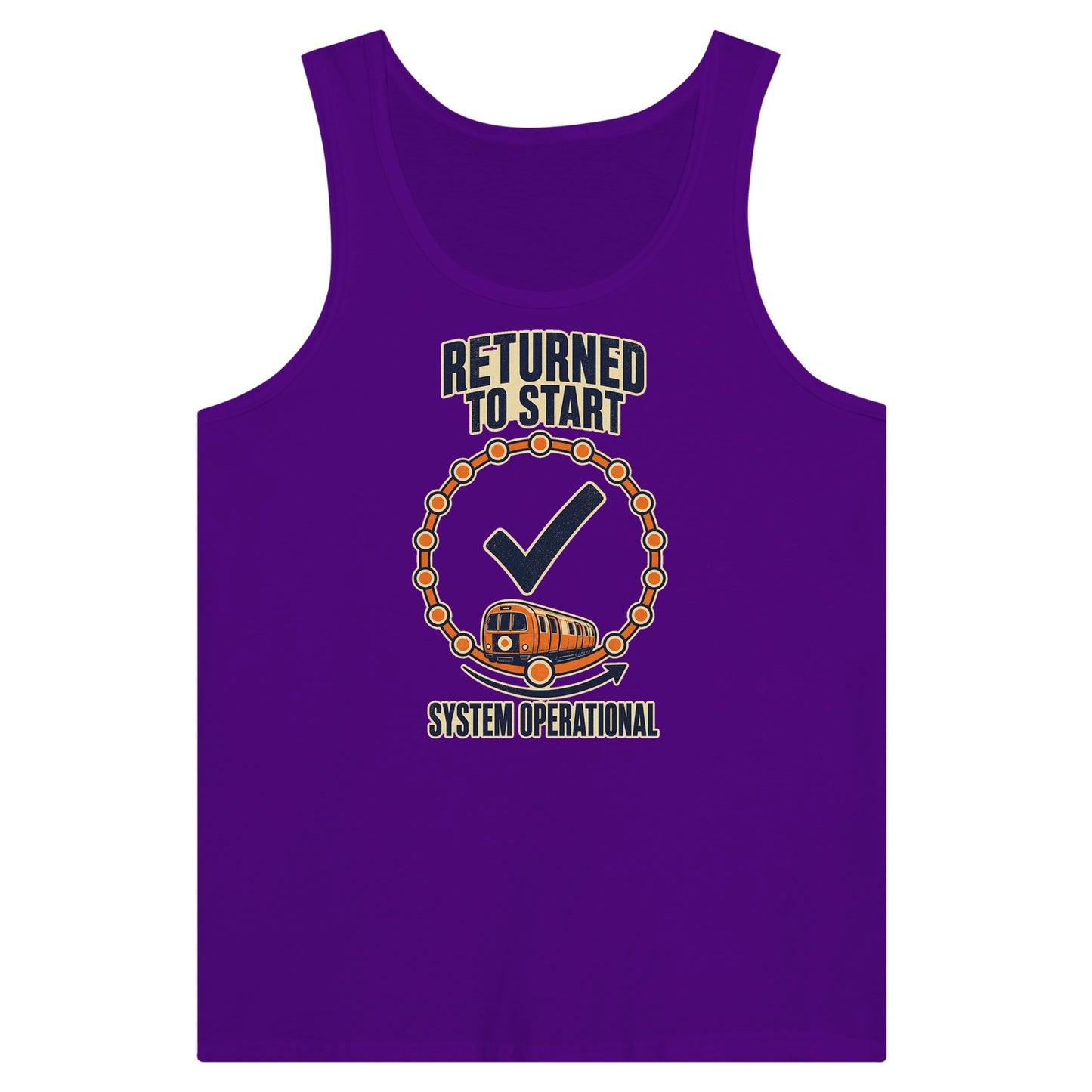Glasgow Subway: System Operational Premium Unisex Tank Top — product view 6
