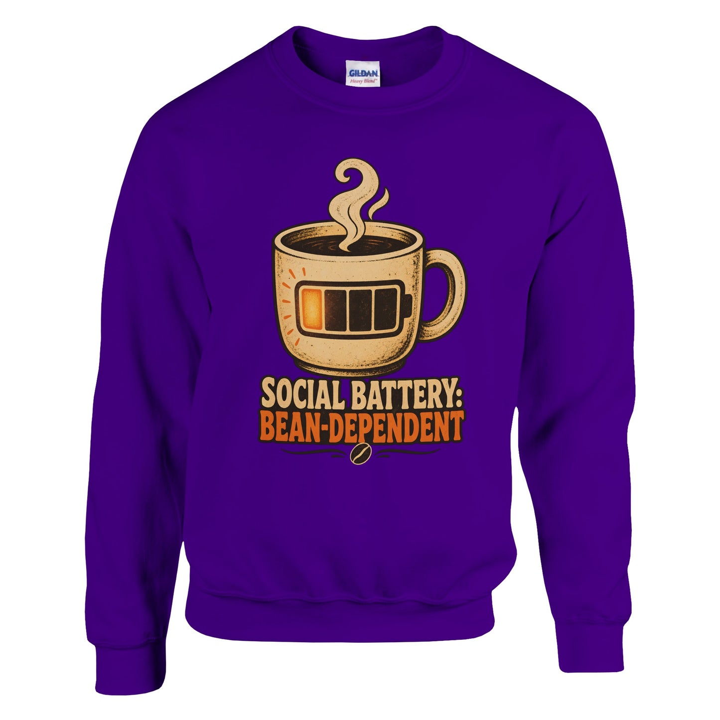 Social Battery: Bean-Dependent Graphic Sweatshirt — product view 6