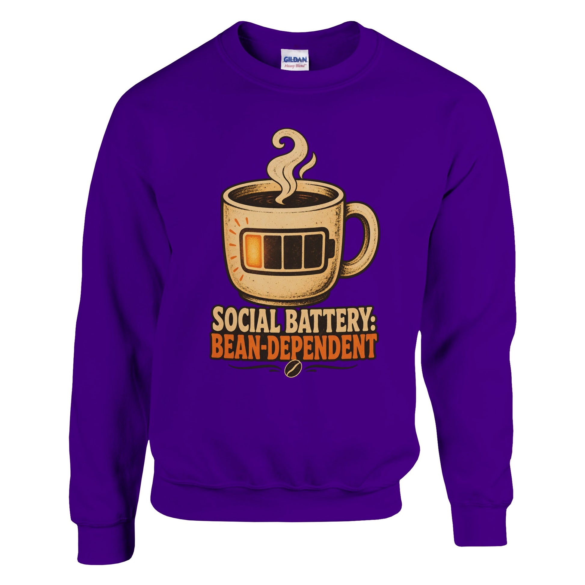 Social Battery: Bean-Dependent Graphic Sweatshirt — product view 6