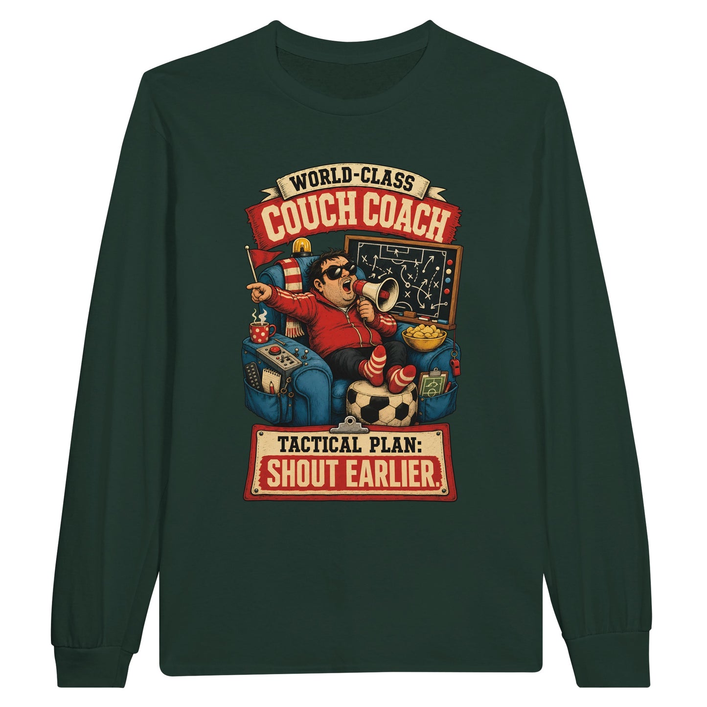 World-Class Couch Coach Long-Sleeve T-shirt — product view 5