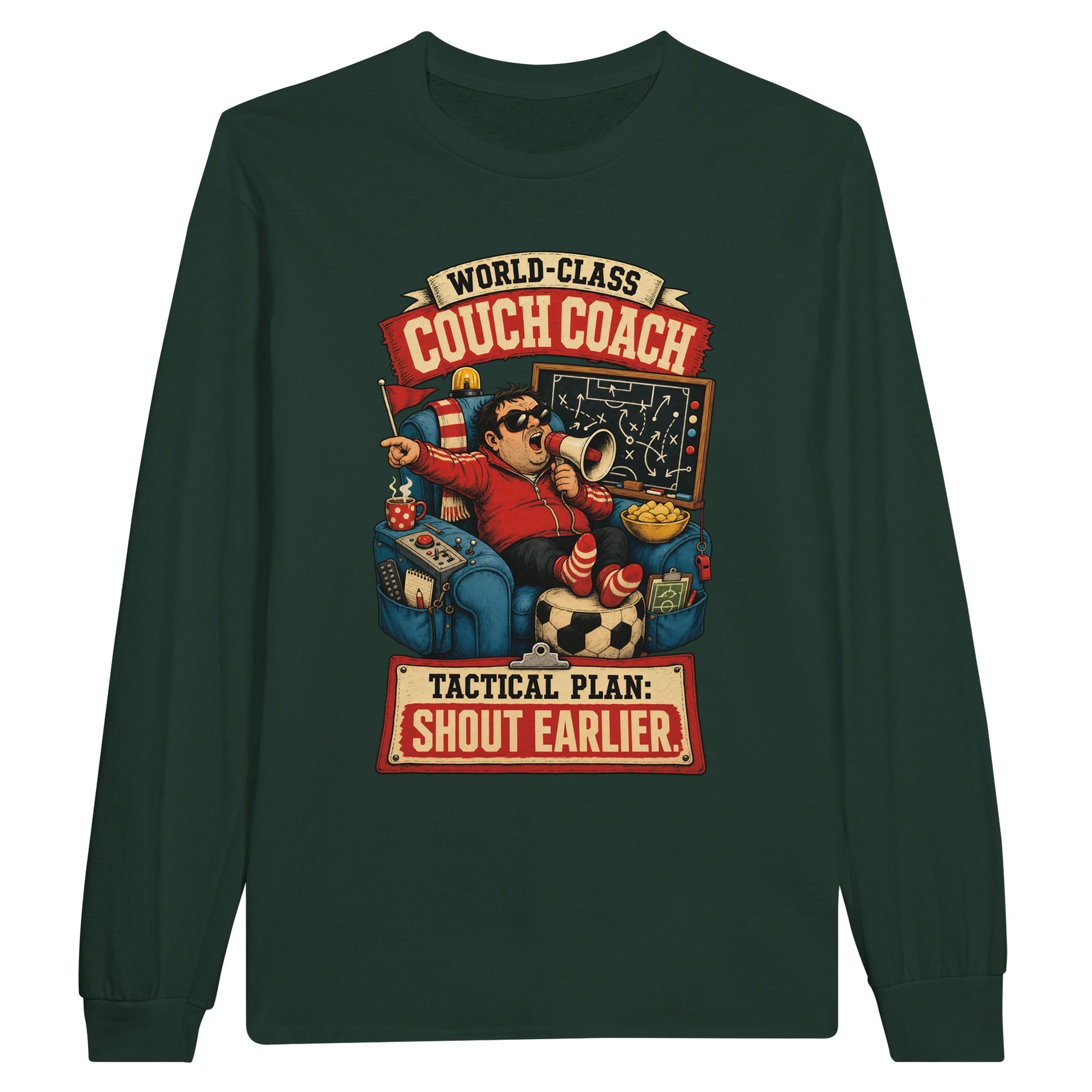 World-Class Couch Coach Long-Sleeve T-shirt — product view 5