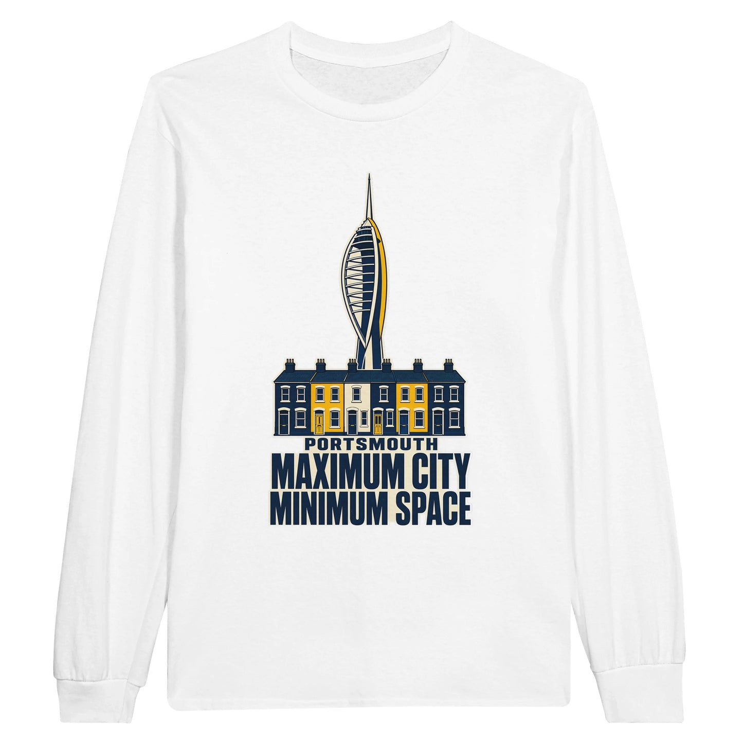 Portsmouth Maximum City Minimum Space Long-Sleeve T-shirt — product view 1