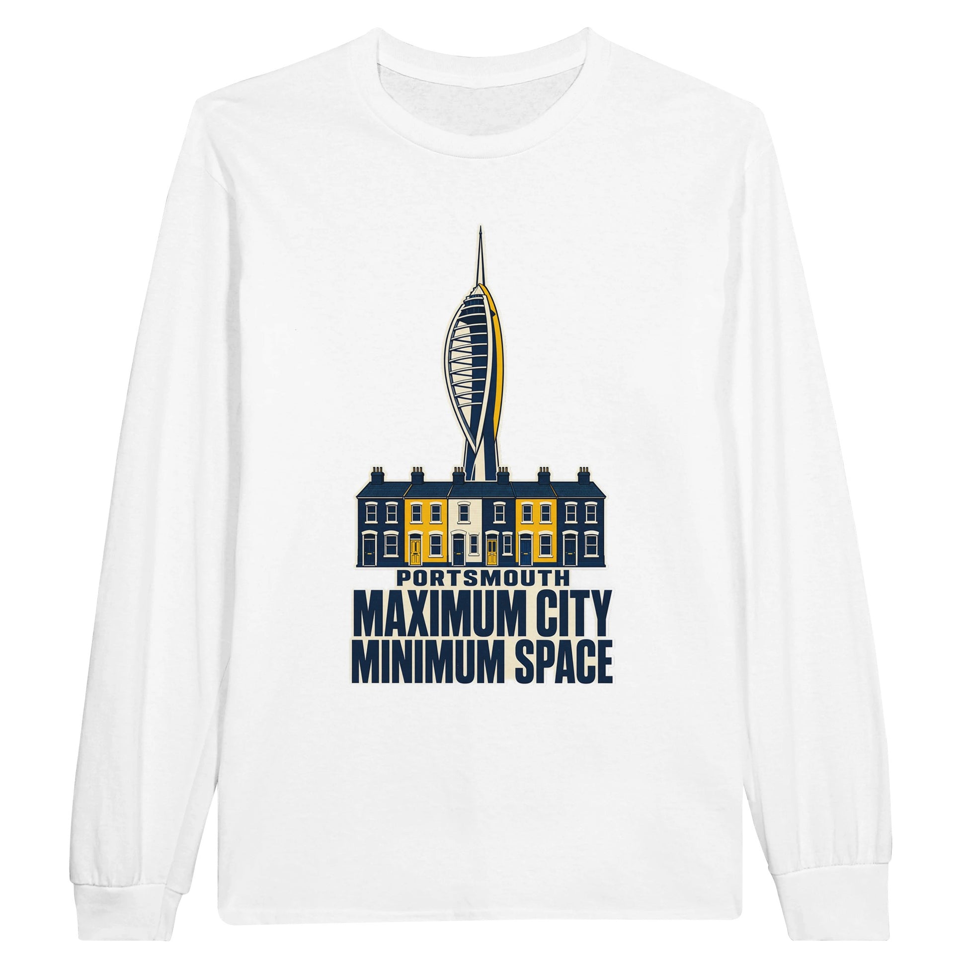 Portsmouth Maximum City Minimum Space Long-Sleeve T-shirt — product view 1