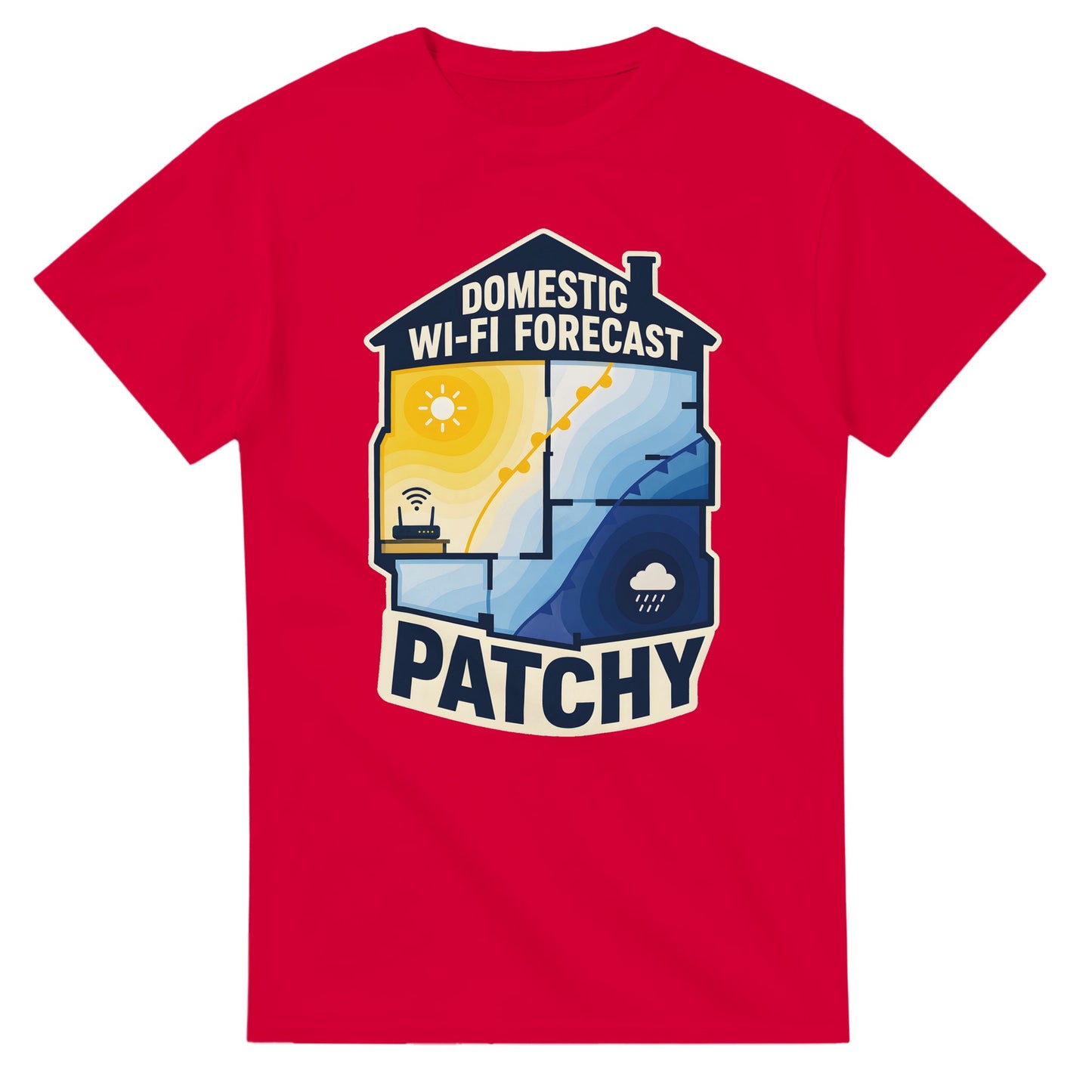 Domestic Wi-Fi Forecast Patchy T-shirt — product view 9