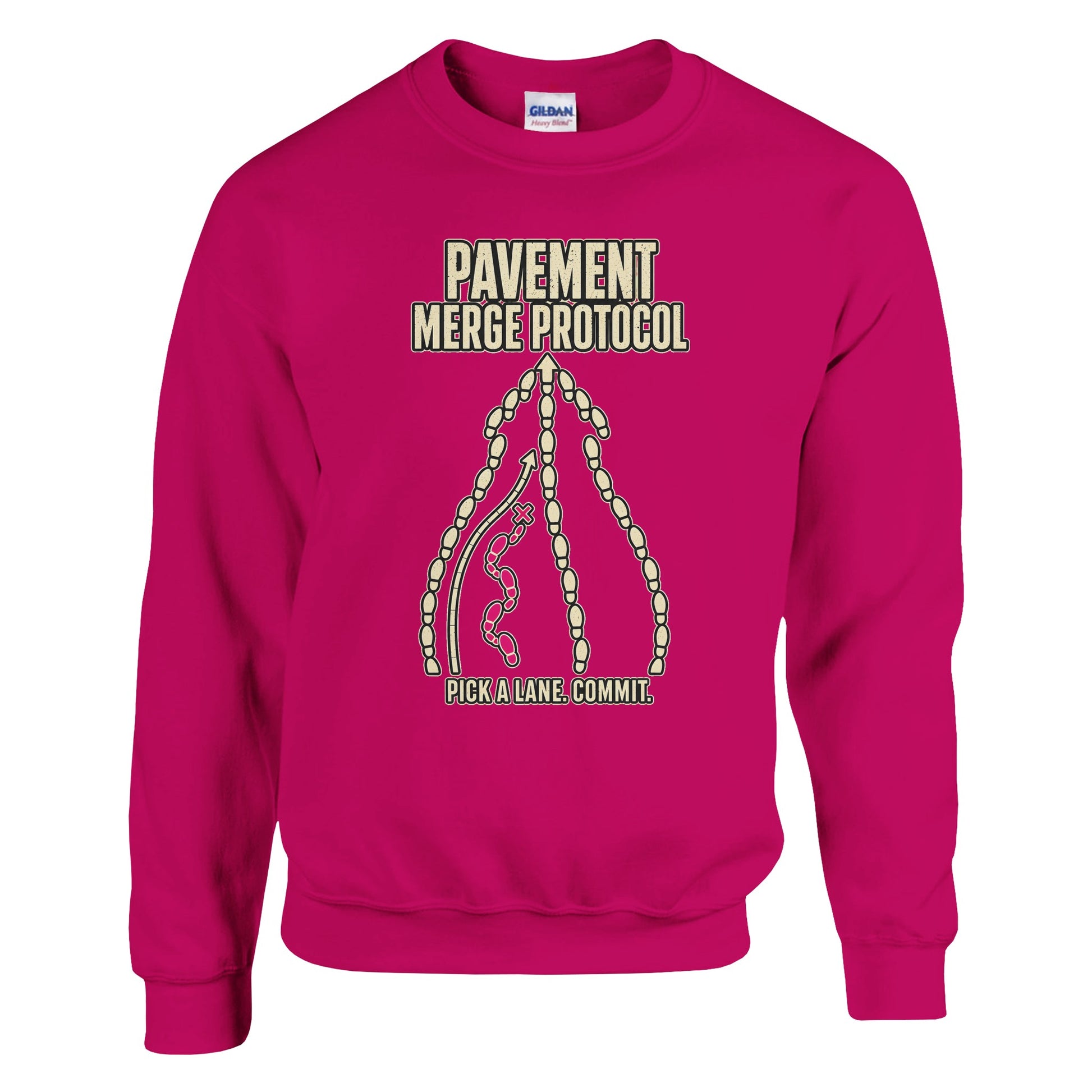Pavement Merge Protocol — Pick a Lane Sweatshirt — product view 2
