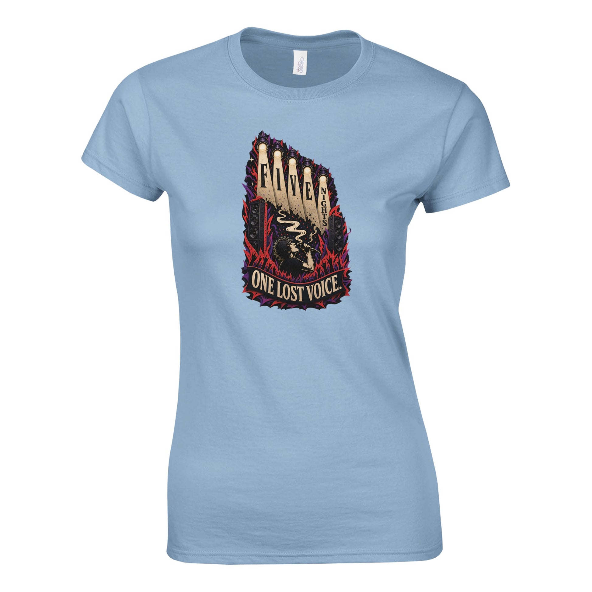 Five Nights, One Lost Voice Women's T-shirt — product view 3