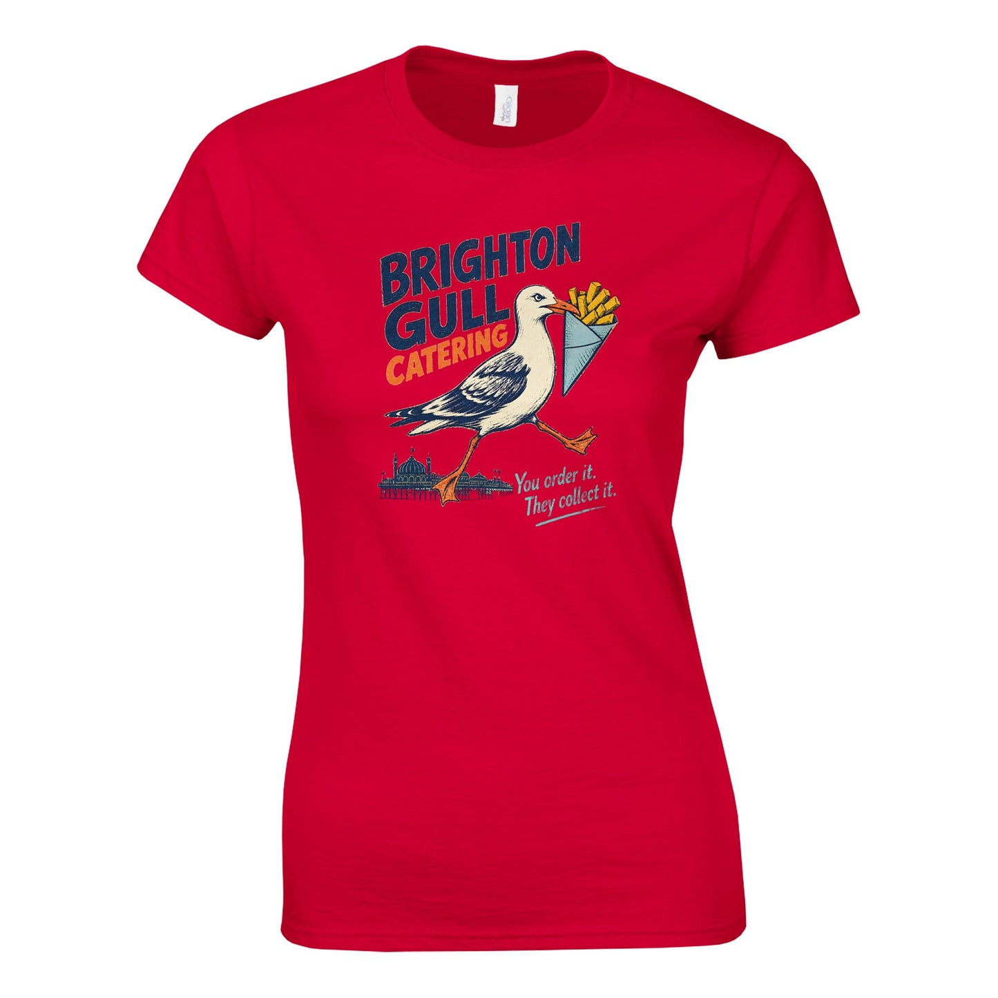 Brighton Gull Catering - You Order It, They Collect It Women's T-shirt — product view 2