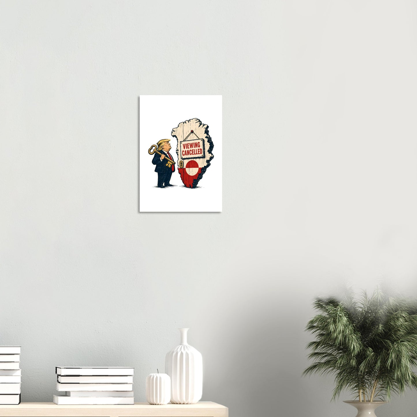 Viewing Cancelled — Greenland Political Satire Poster — product view 8