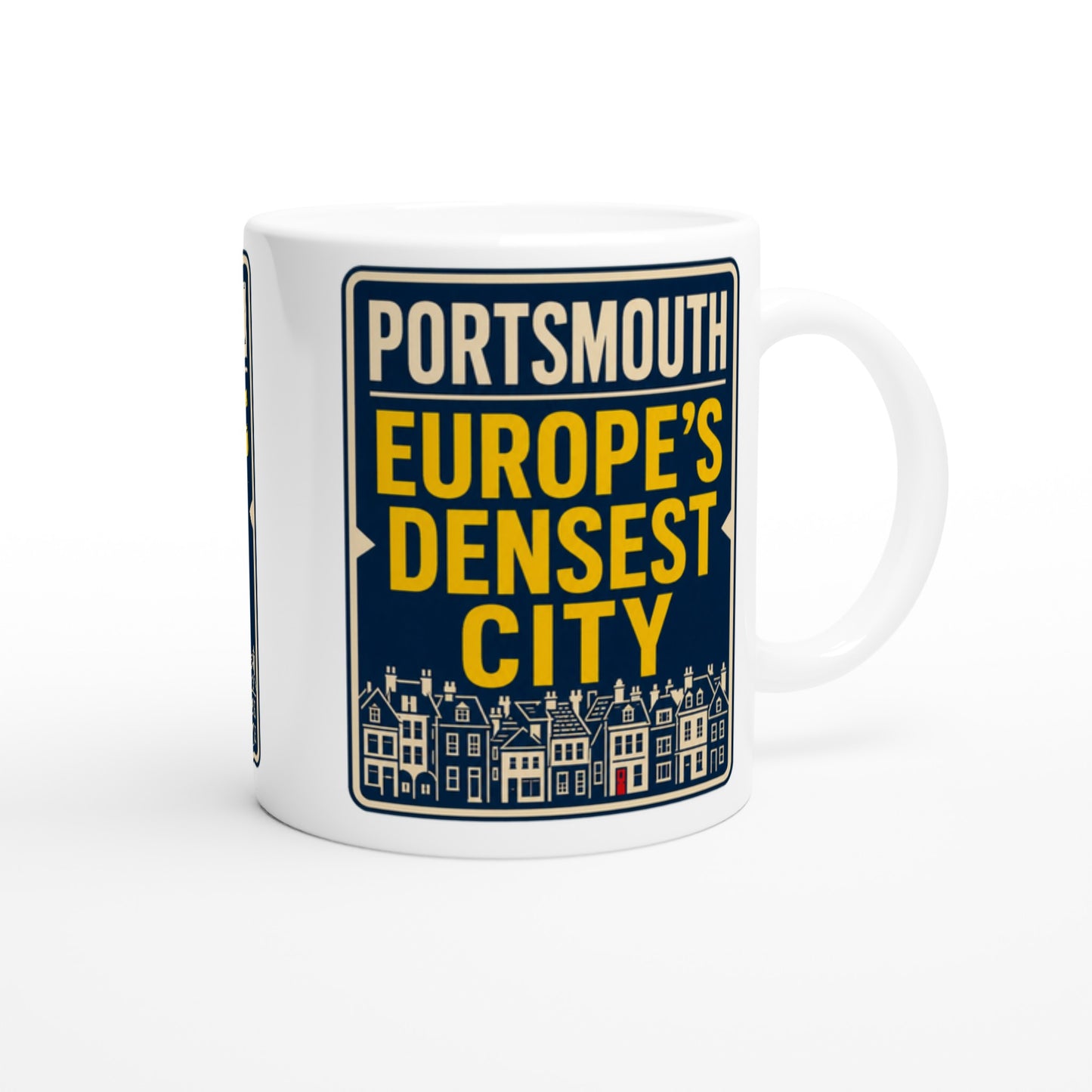 Portsmouth — Europe's Densest City Mug — product view 1