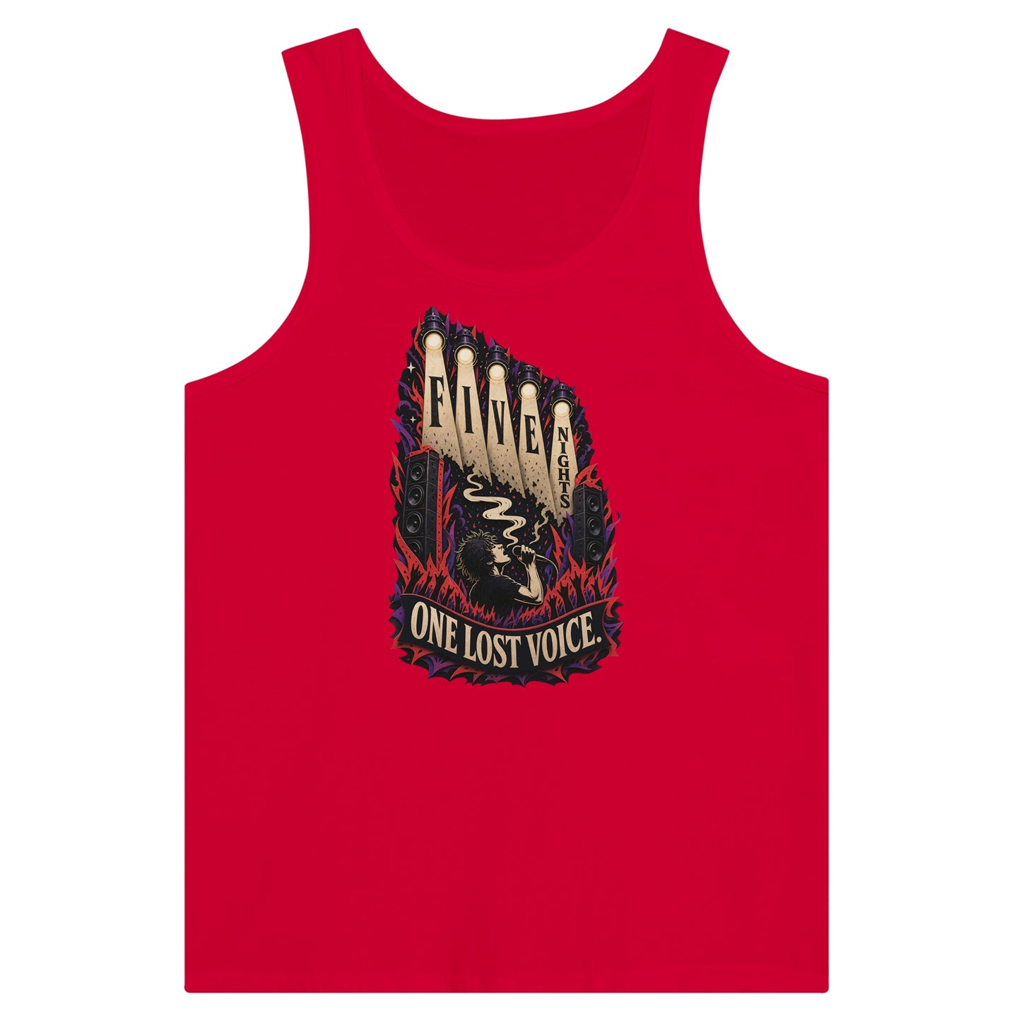 Five Nights, One Lost Voice Premium Unisex Tank Top — product view 12
