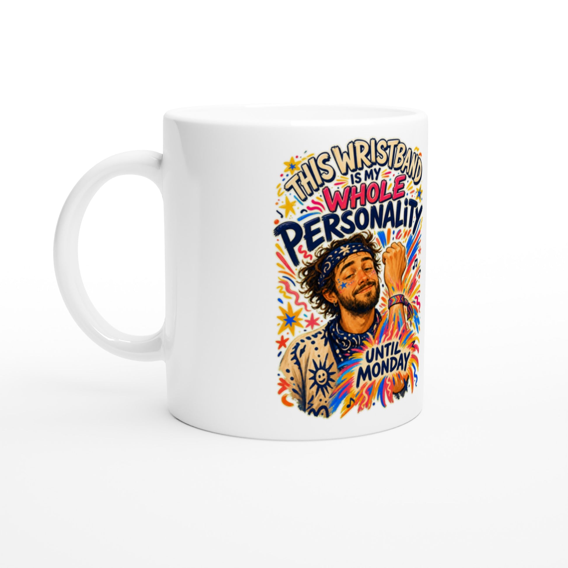 This Wristband Is My Whole Personality Until Monday Mug — product view 1