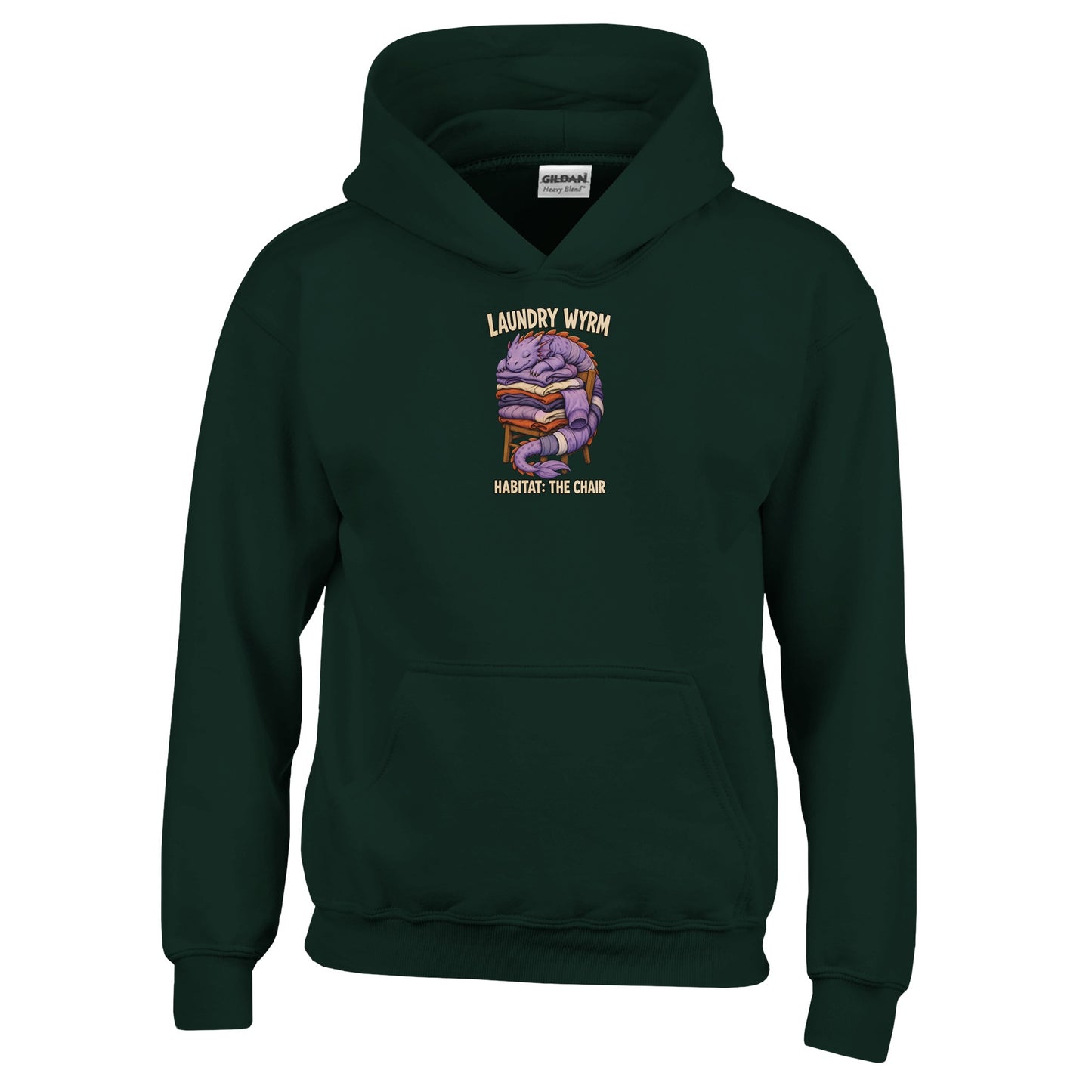 Laundry Wyrm – Habitat: The Chair Kids' Hoodie — product view 12
