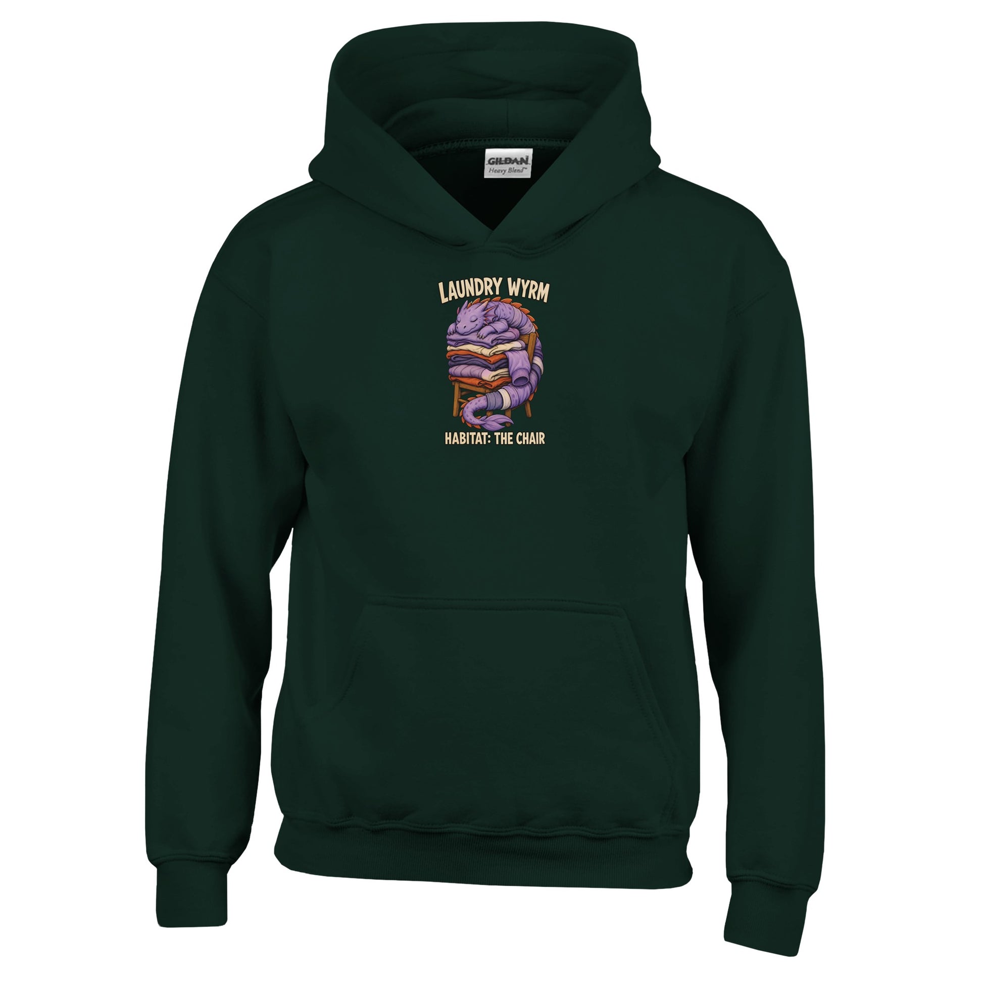 Laundry Wyrm – Habitat: The Chair Kids' Hoodie — product view 12