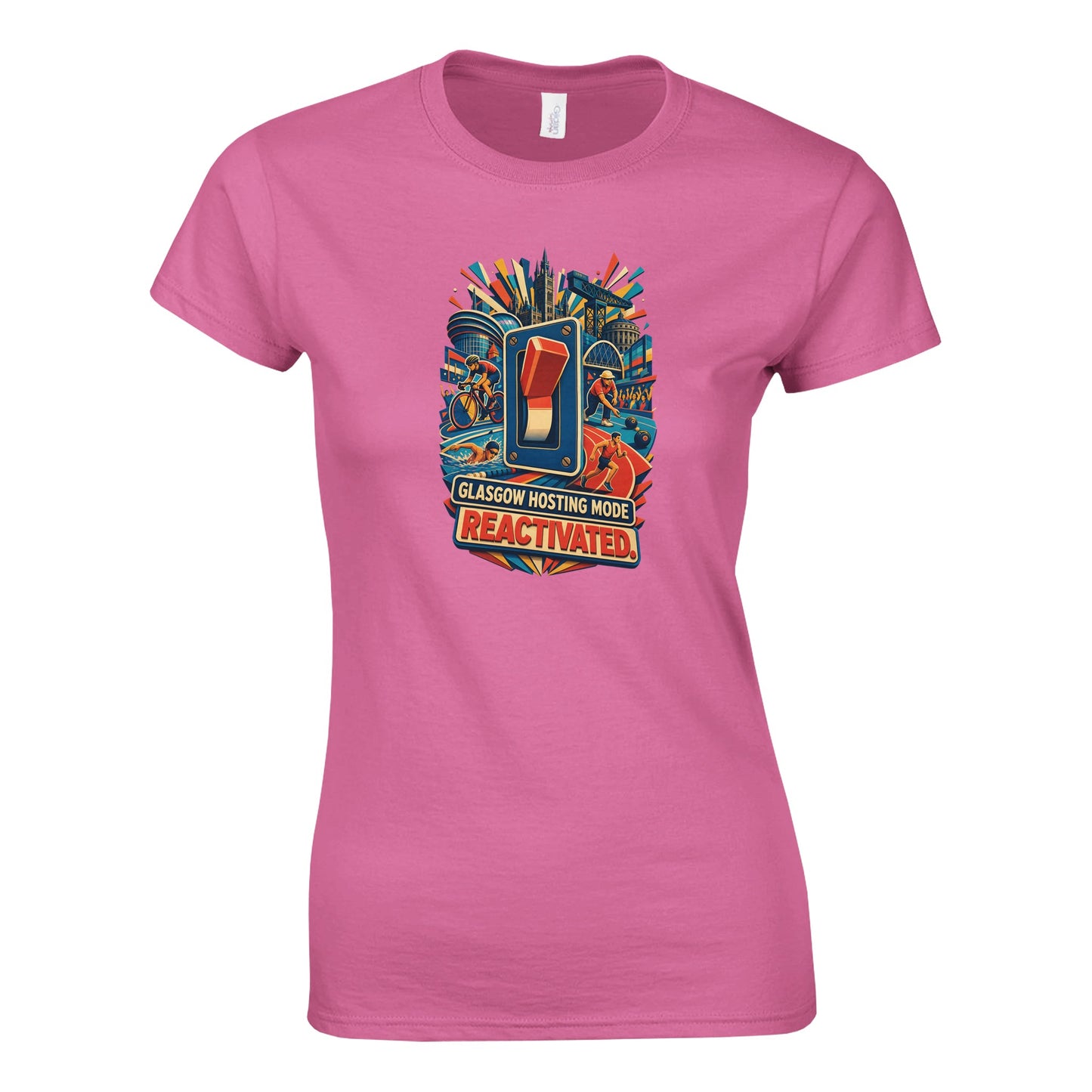 Glasgow Hosting Mode — Reactivated Women's T-shirt — product view 4