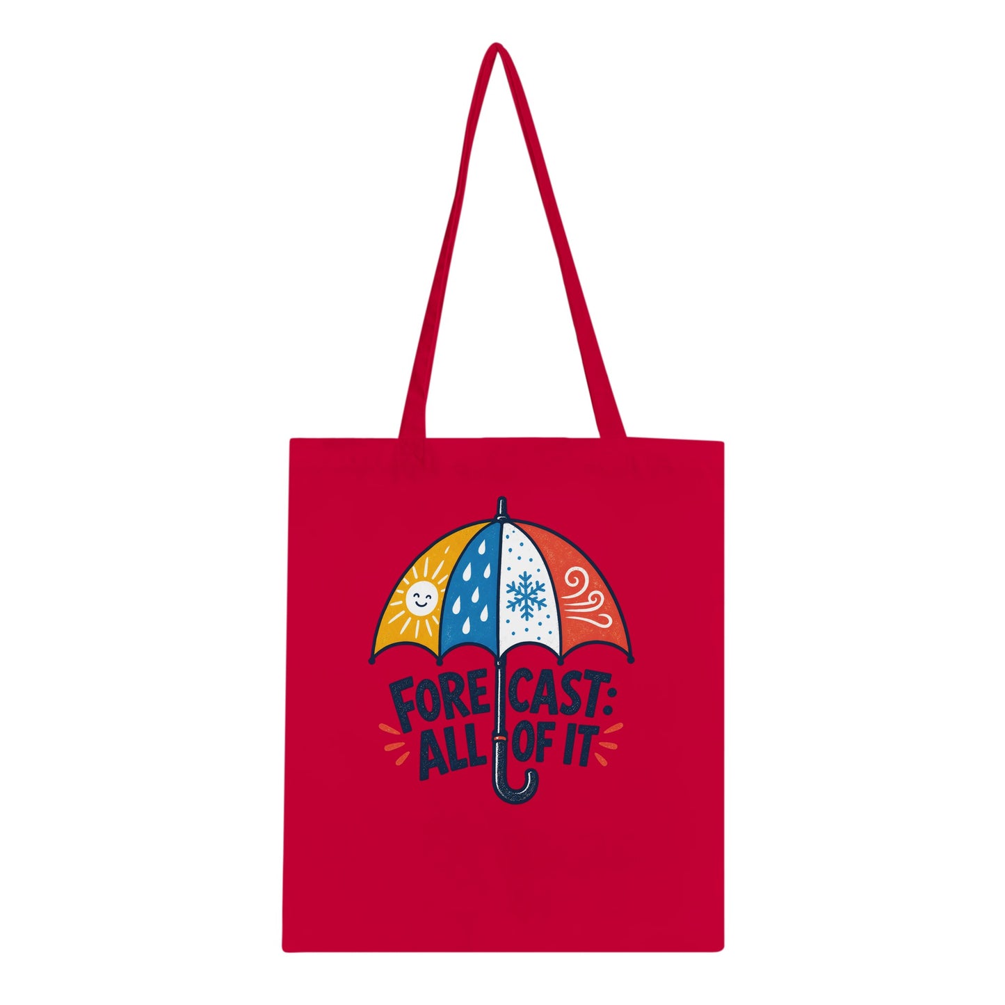 Forecast: All of It British Weather Graphic Tote Bag — product view 4