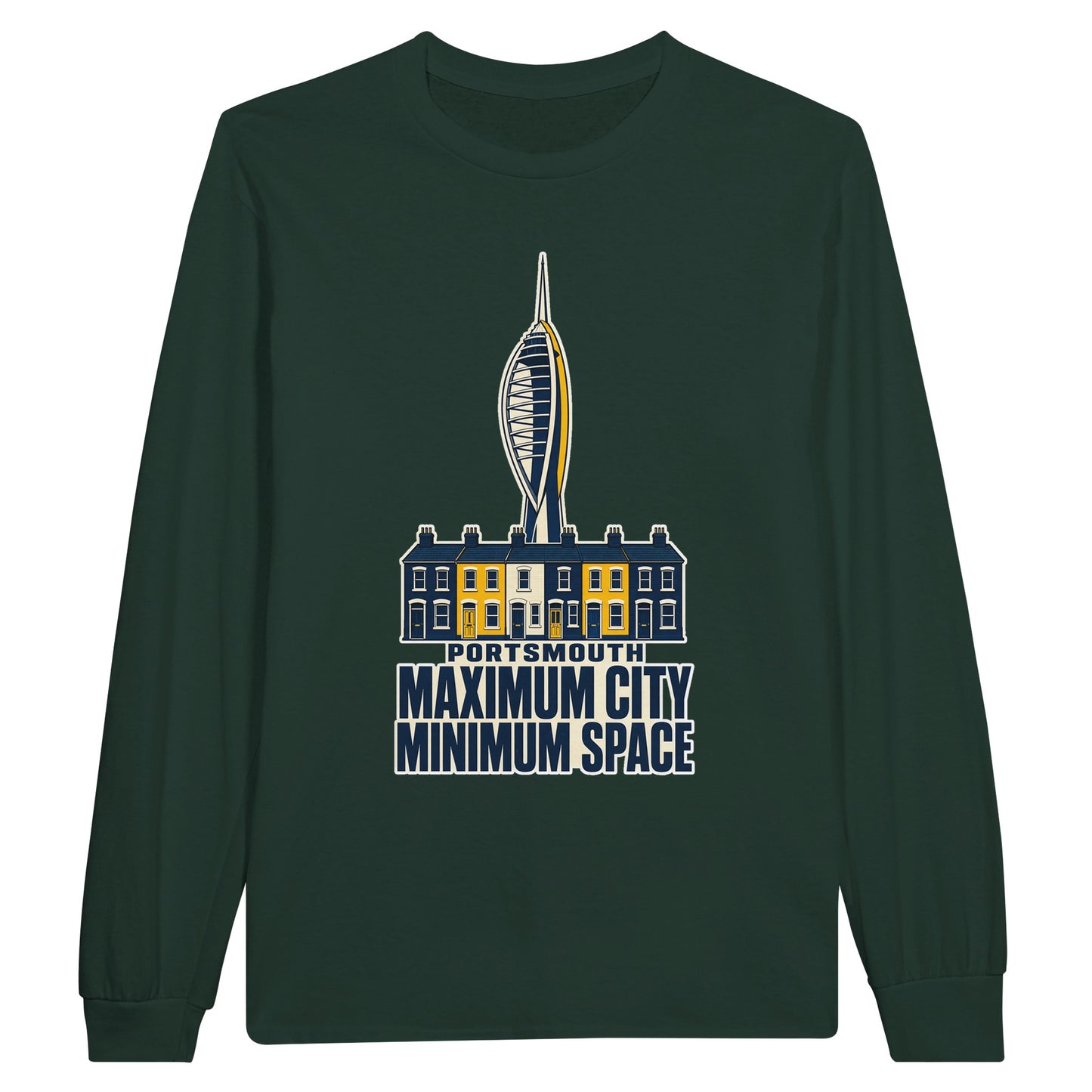 Portsmouth Maximum City Minimum Space Long-Sleeve T-shirt — product view 5