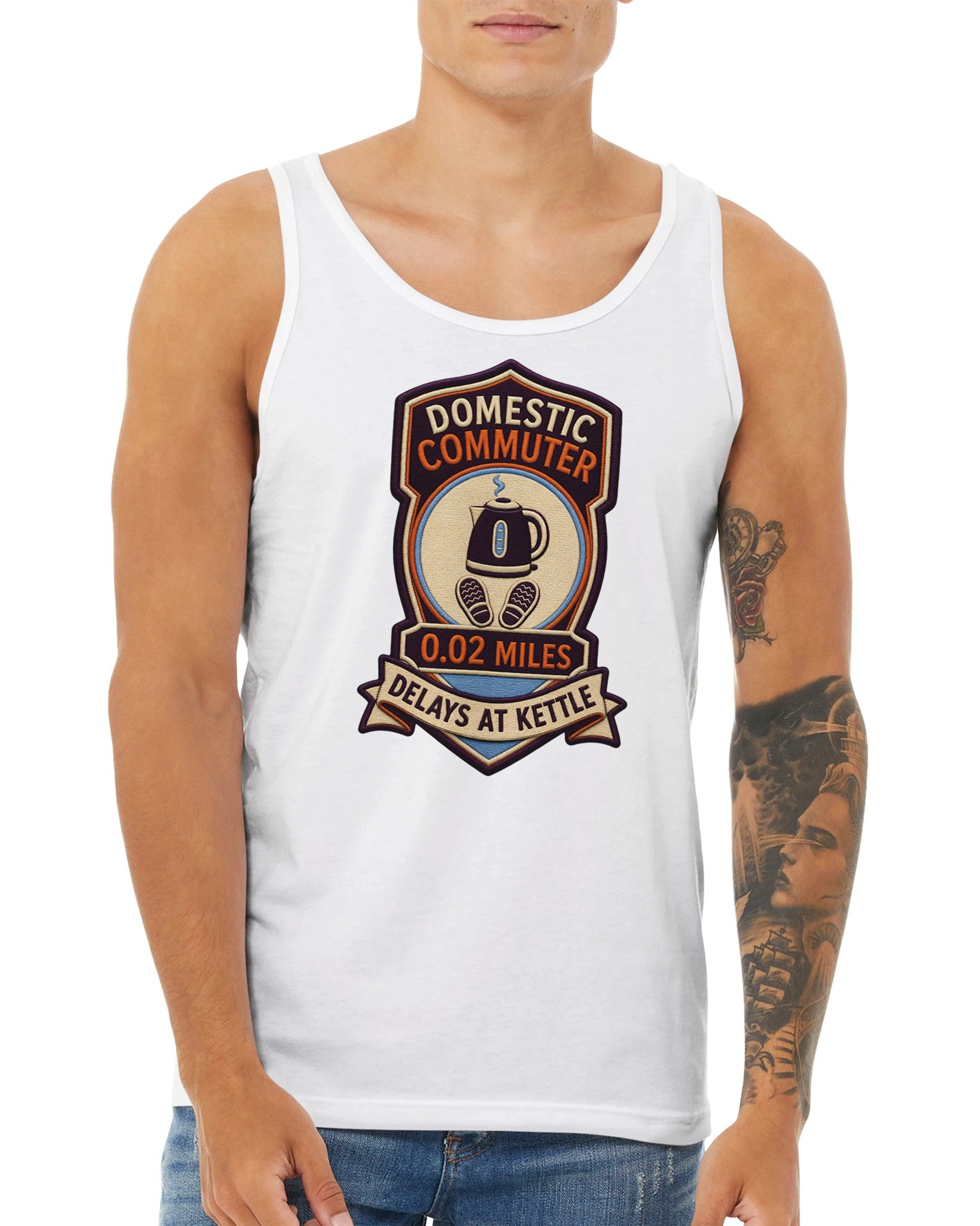 Domestic Commuter Premium Unisex Tank Top — product view 15