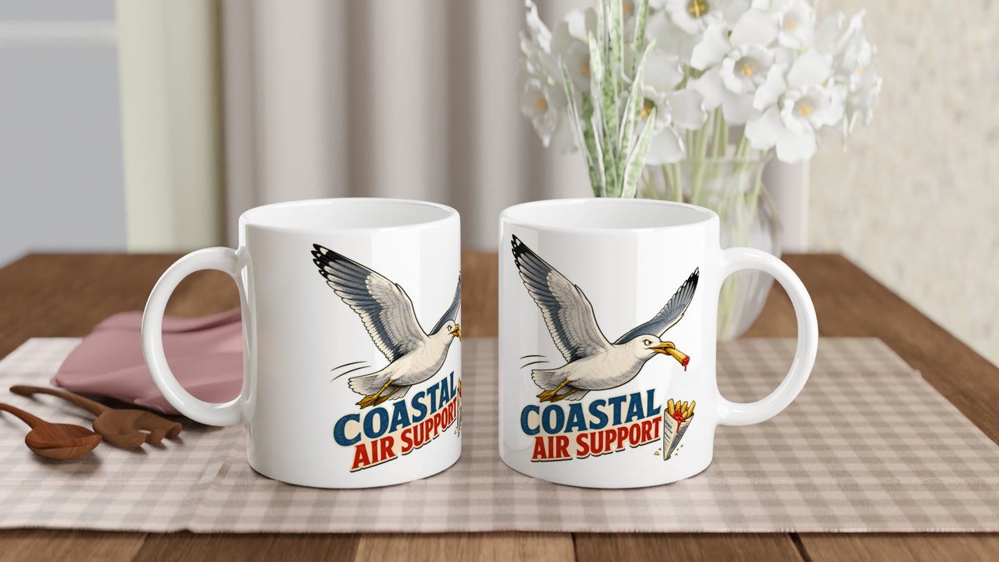 Coastal Air Support Seagull Graphic Mug — product view 4