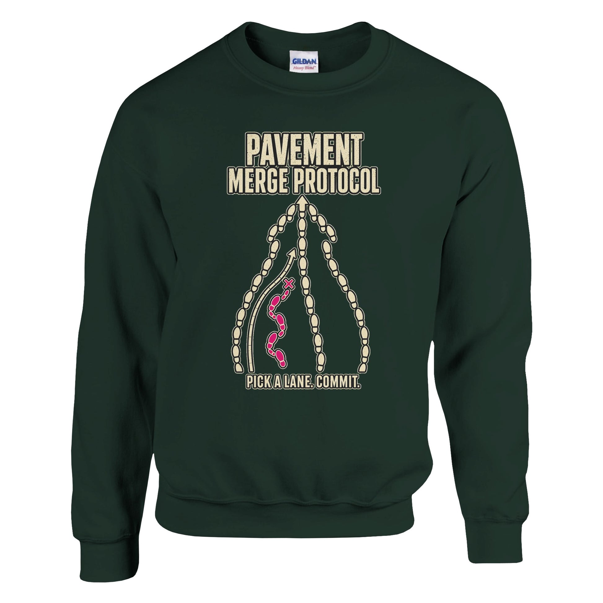 Pavement Merge Protocol — Pick a Lane Sweatshirt — product view 4