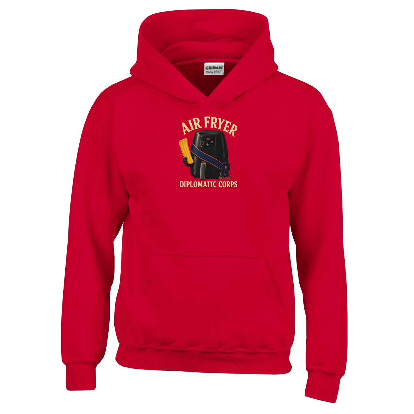 Air Fryer Diplomatic Corps Kids' Hoodie — product view 6