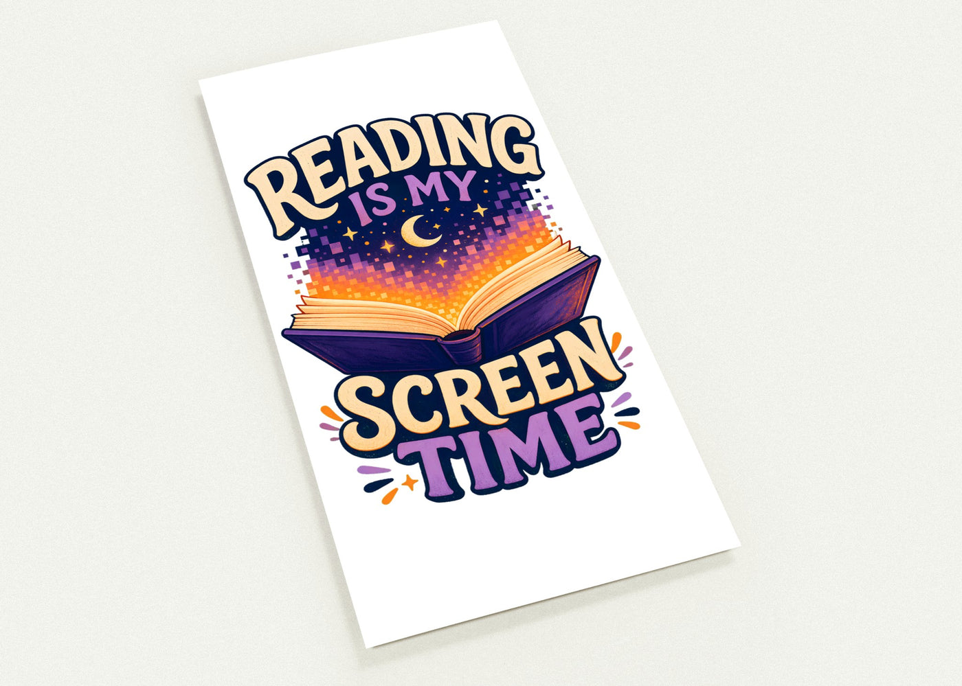 Reading Is My Screen Time Book Graphic Postcard Pack