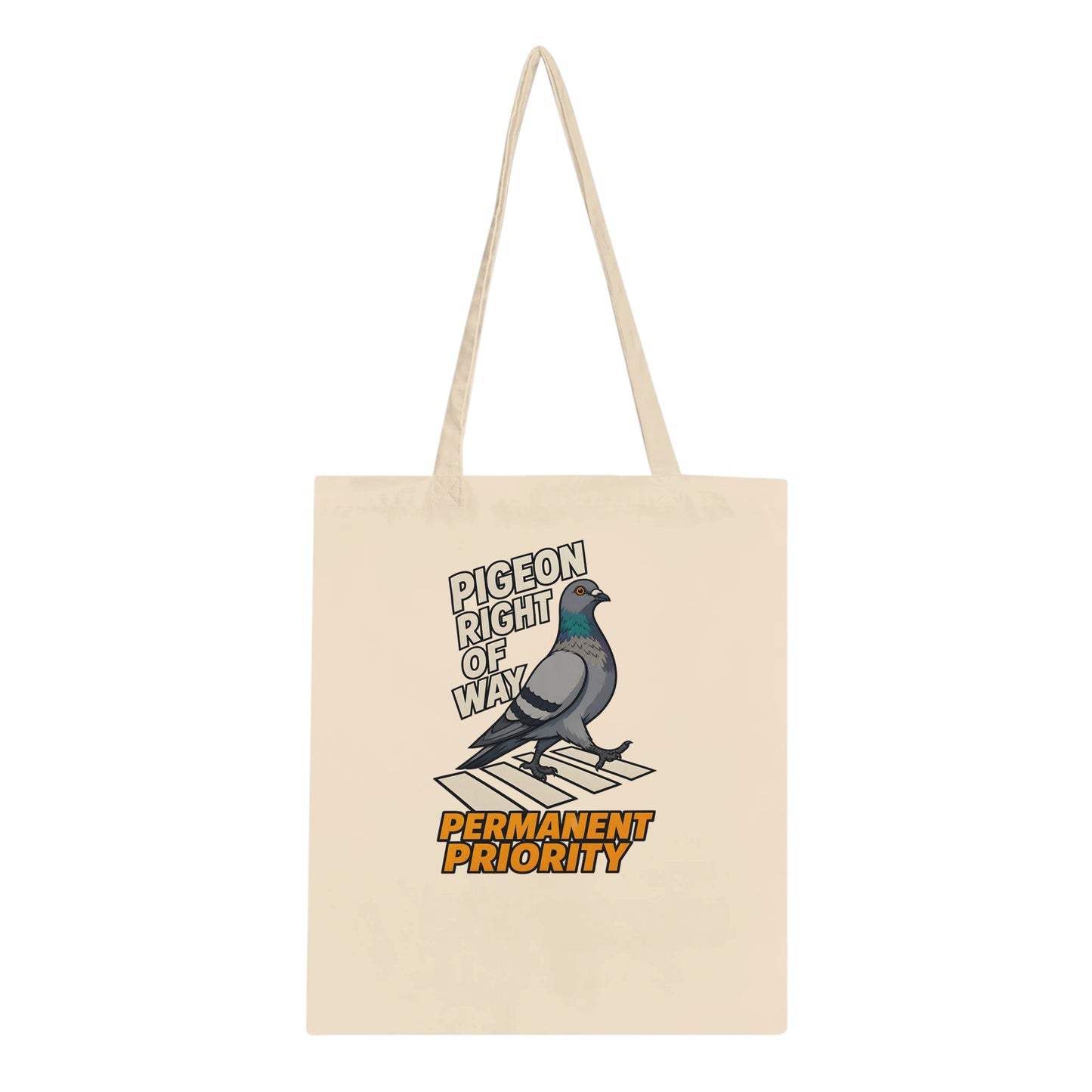 Pigeon Right of Way Tote Bag — product view 1