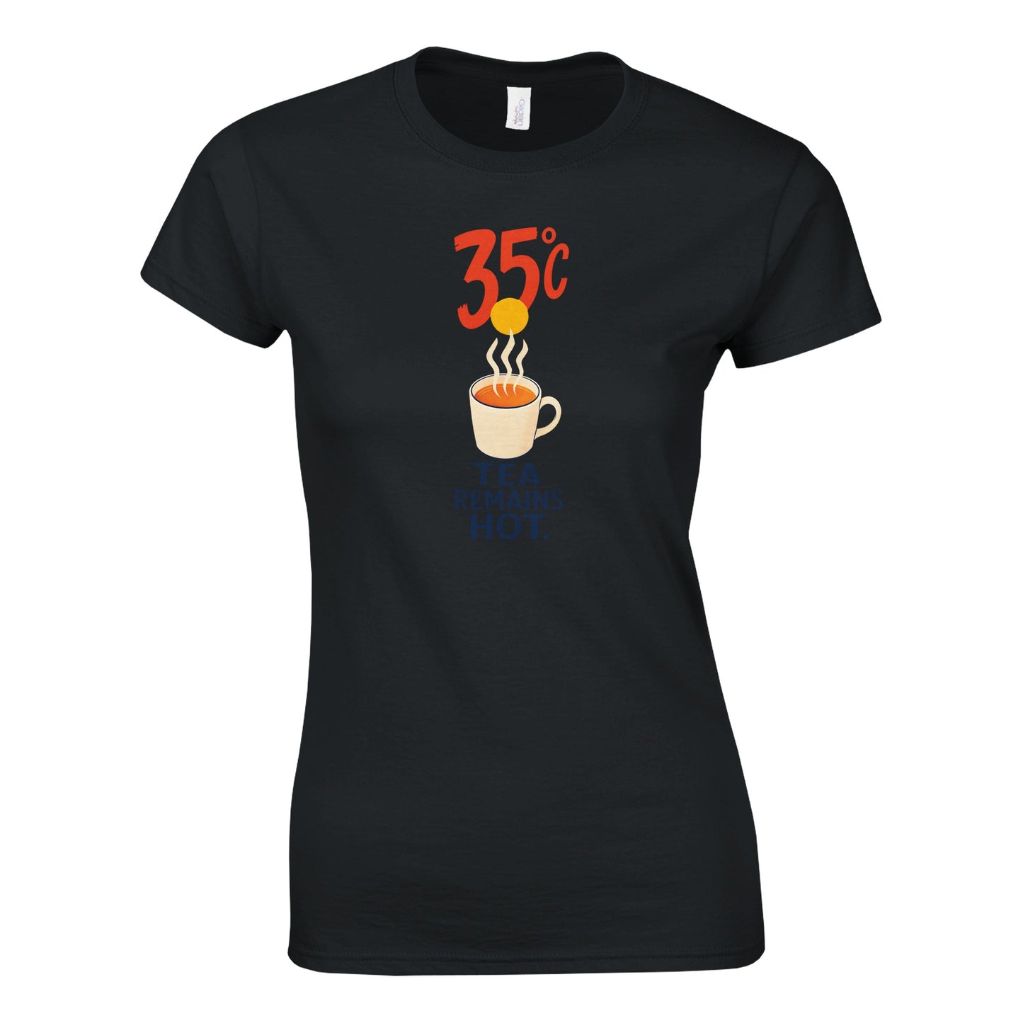 35°C — Tea Remains Hot Women's T-shirt — product view 6