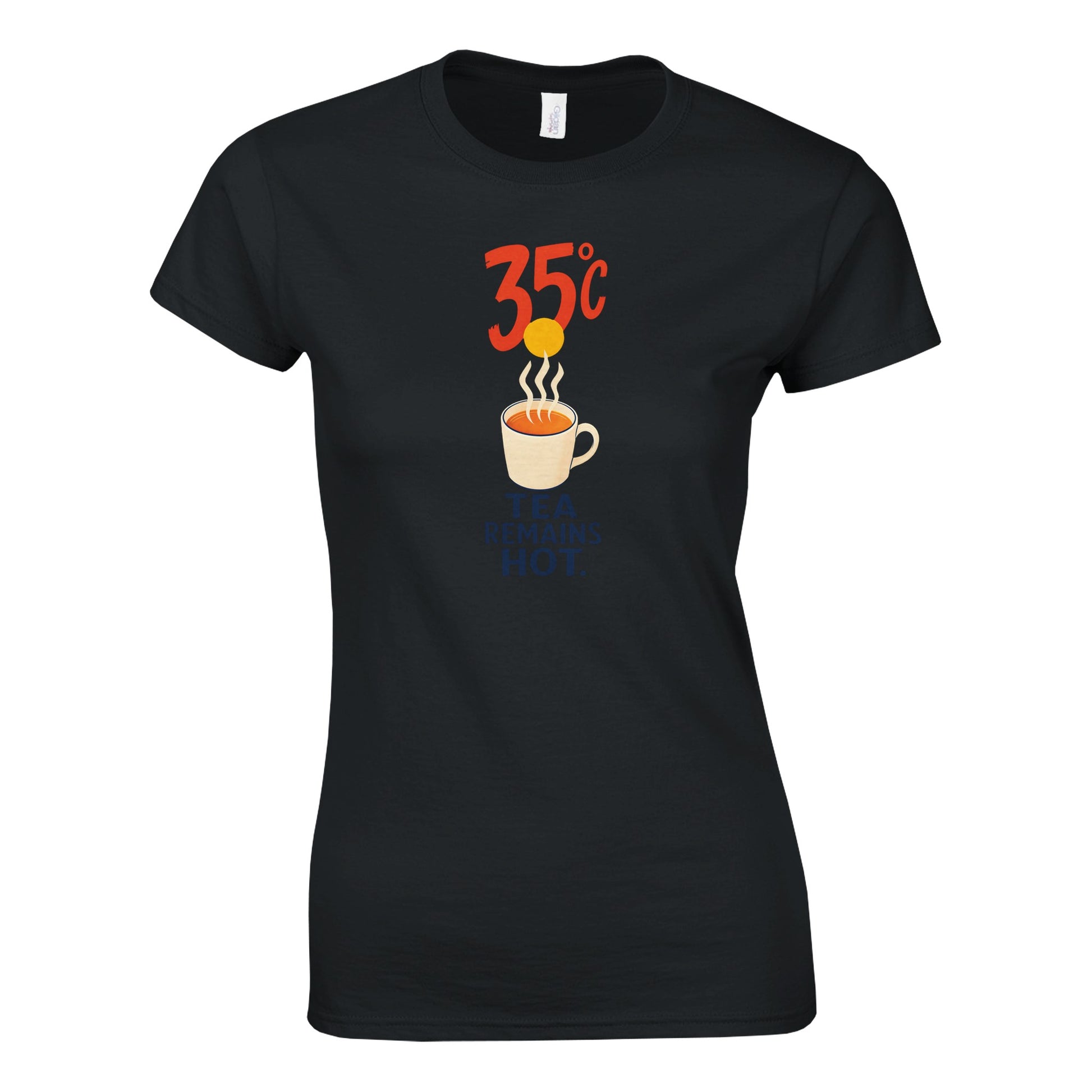 35°C — Tea Remains Hot Women's T-shirt — product view 6