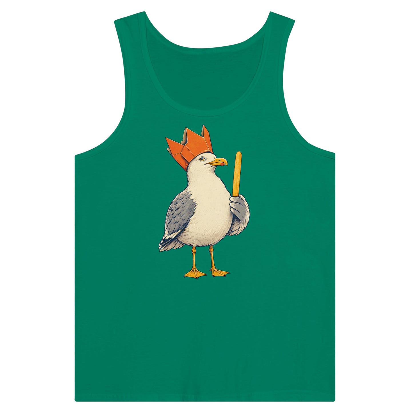 The Chip Crown Gull Premium Unisex Tank Top — product view 10